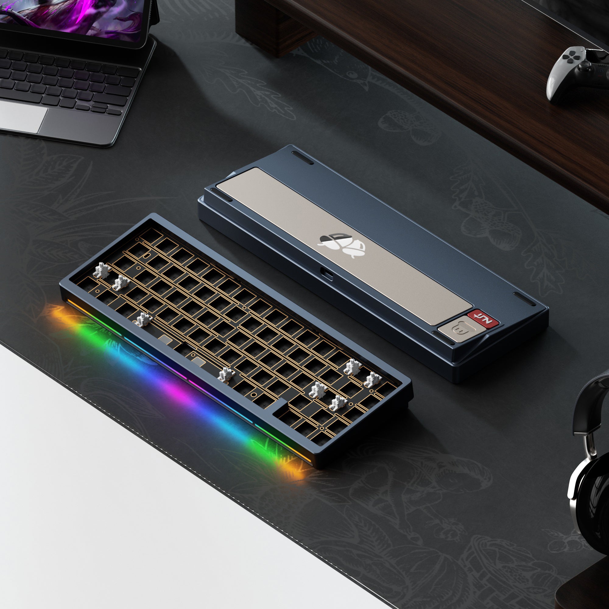 Weikav Nut65 Navy Blue Mechanical Keyboard Barebone
