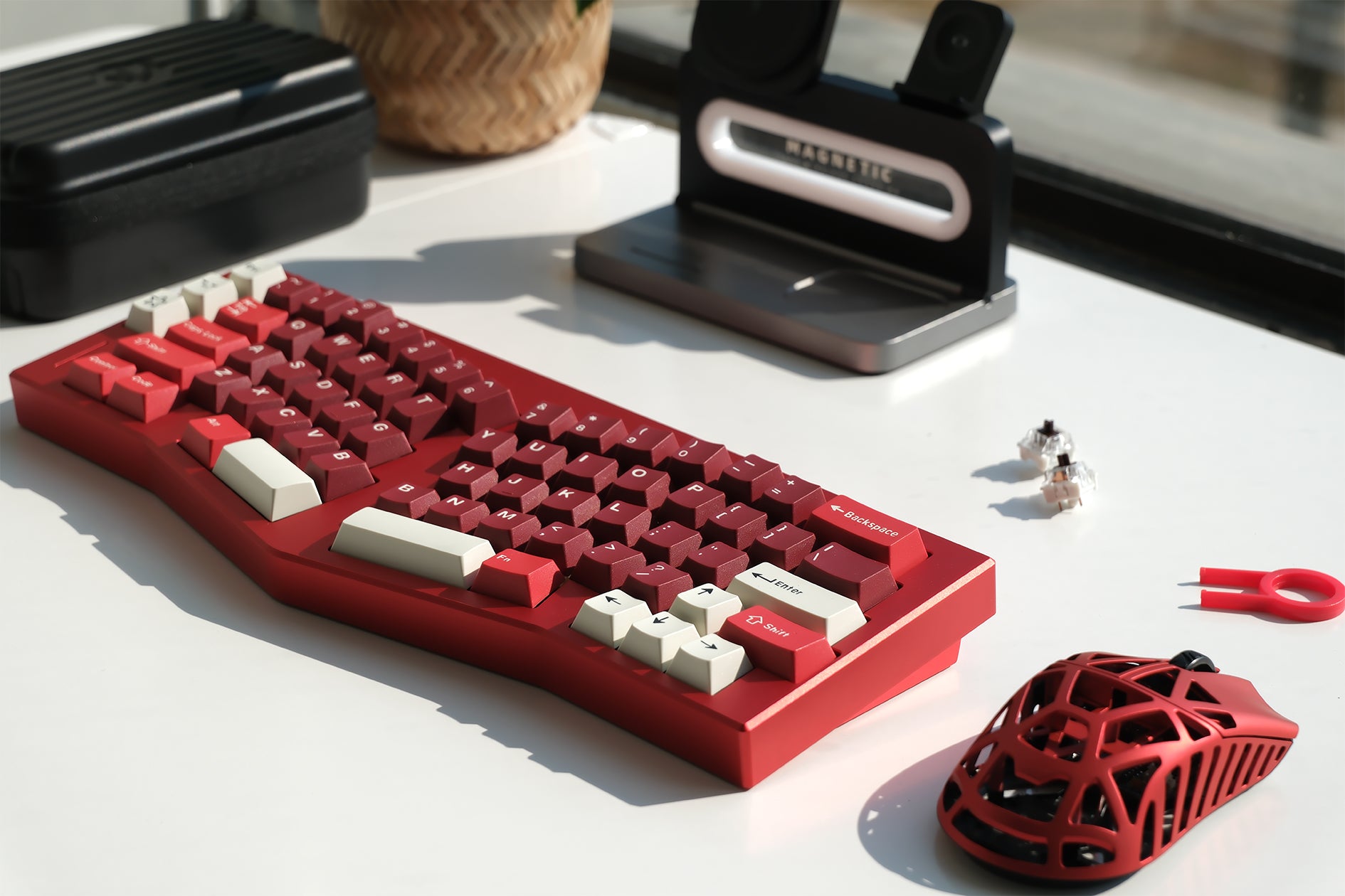 Weikav Record65 V2 Red Velvet Mechanical Keyboard