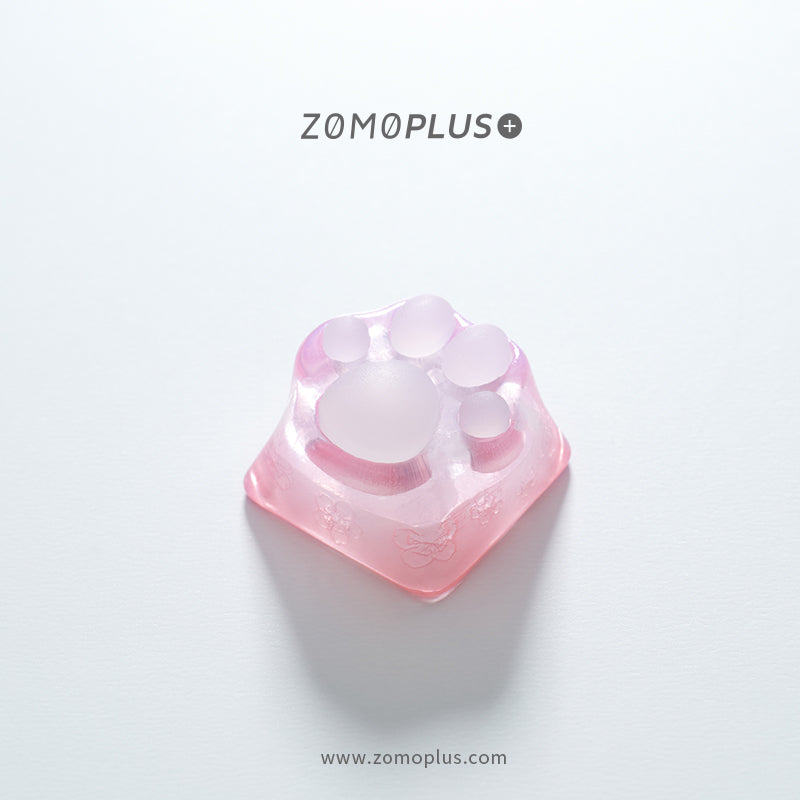 Sakura Transparent Cat Paw Artisan Key Caps