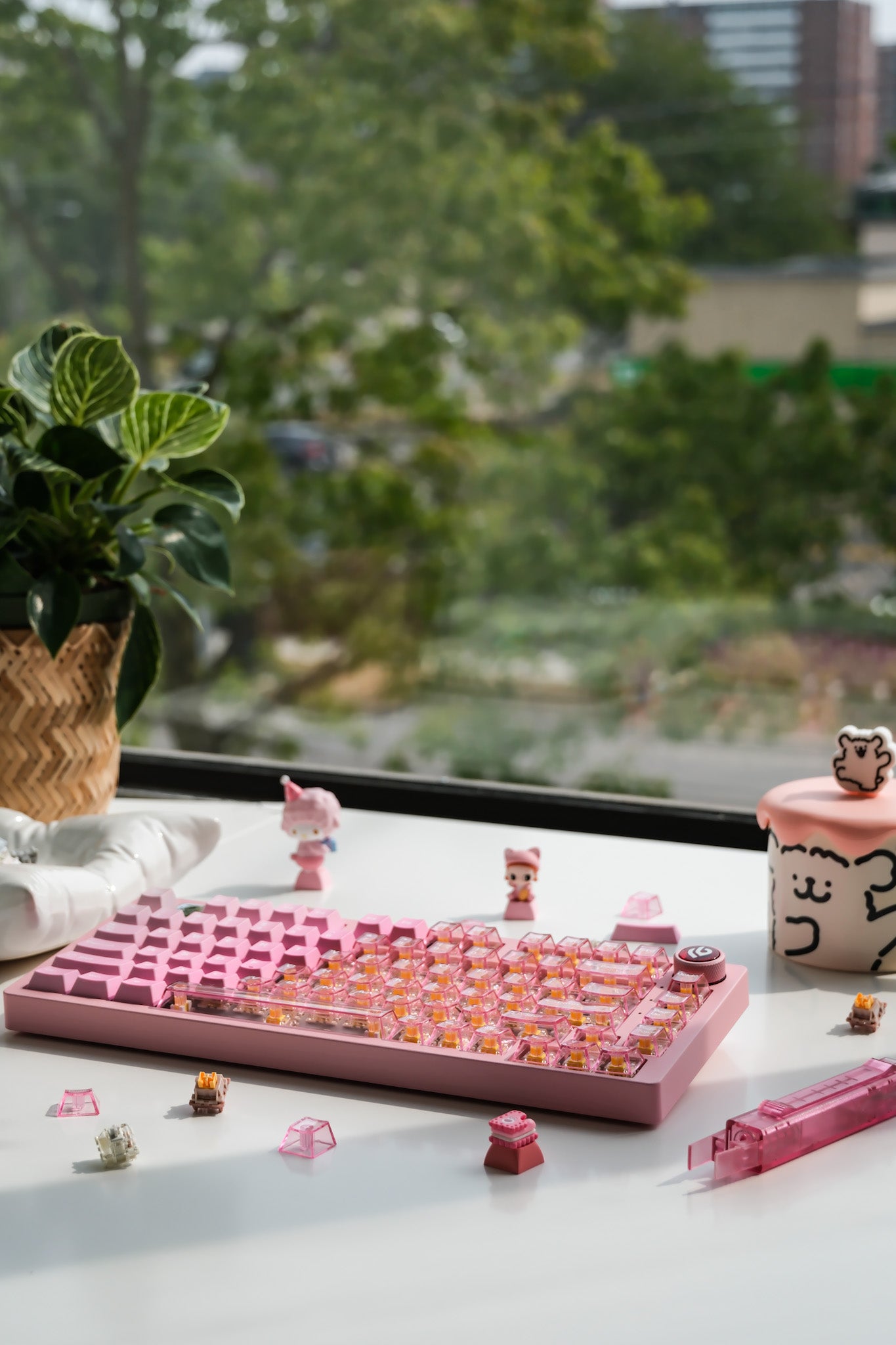 Hi75C Pink | Sakura Mist Mechanical Keyboard