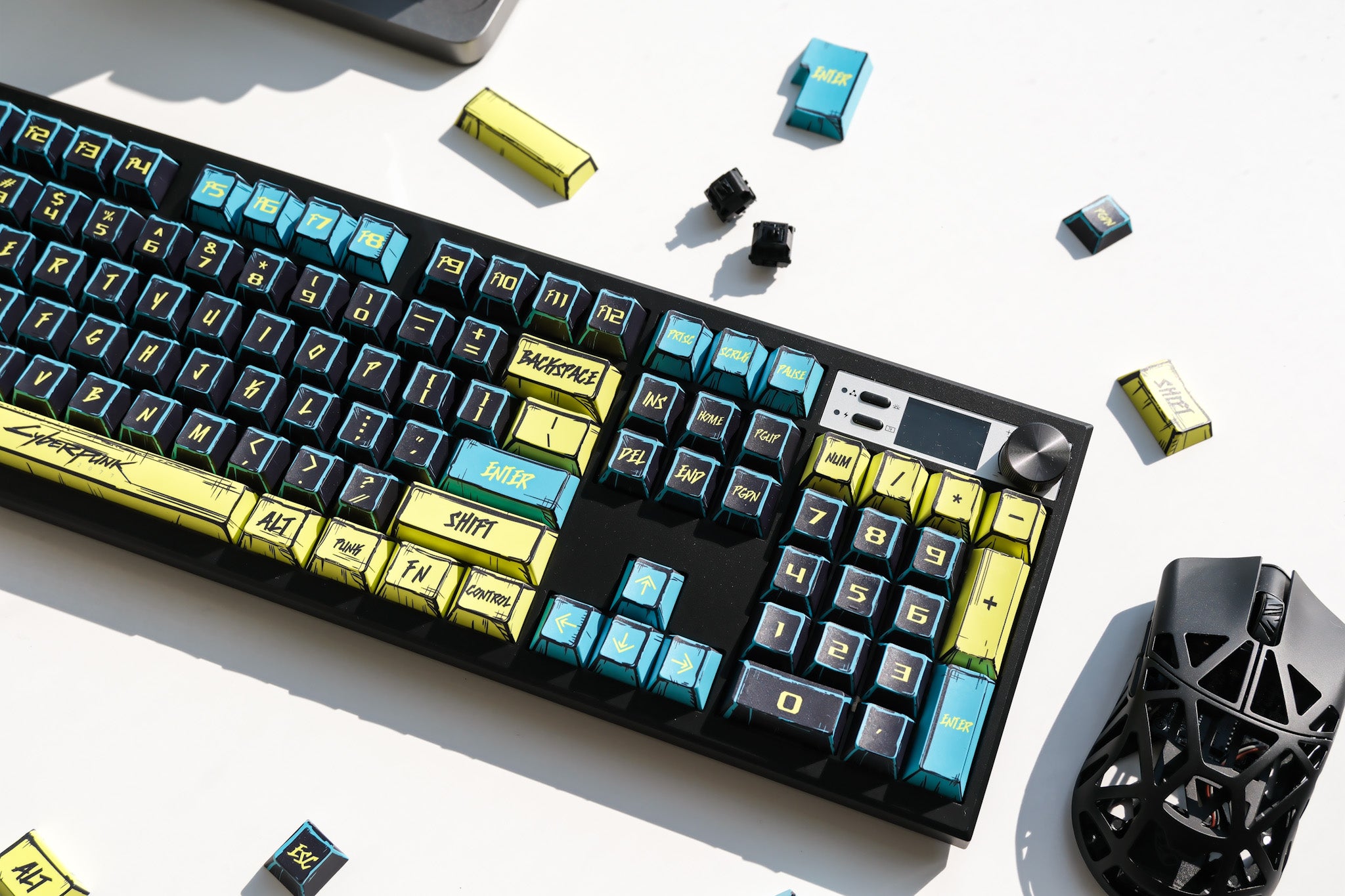 SOUL104 Black | Cyberpunk Mechanical Keyboard