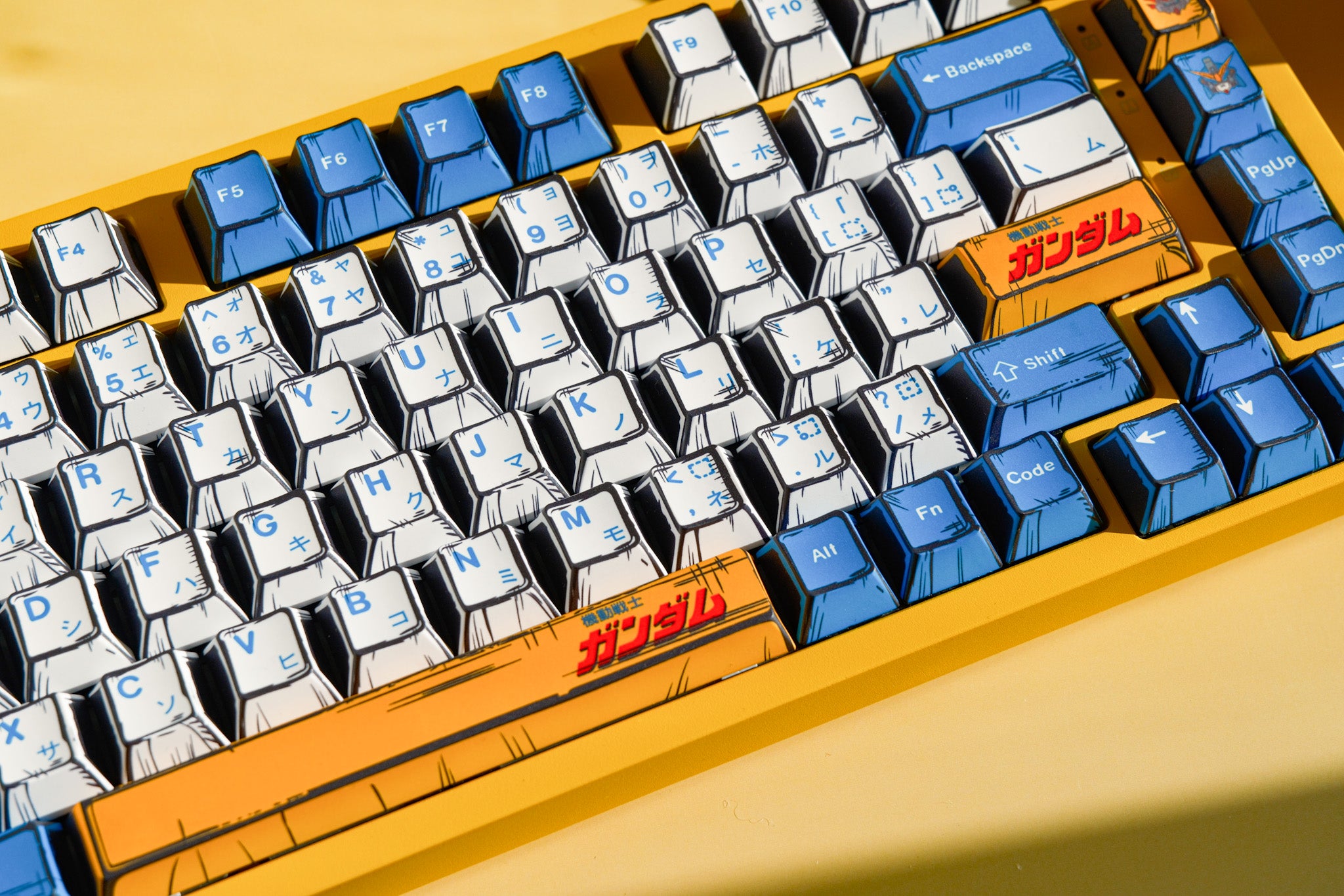 Hi75C Yellow | Gundam Comics Aluminium Mechanical Keyboard