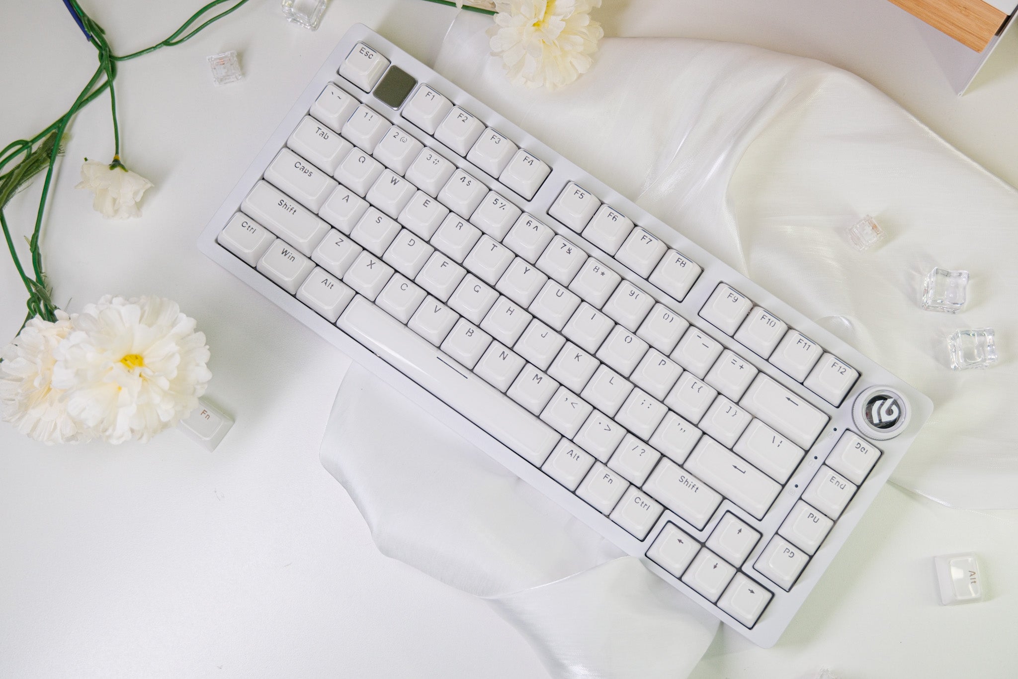 Hi75C White Jelly Mechanical Keyboard