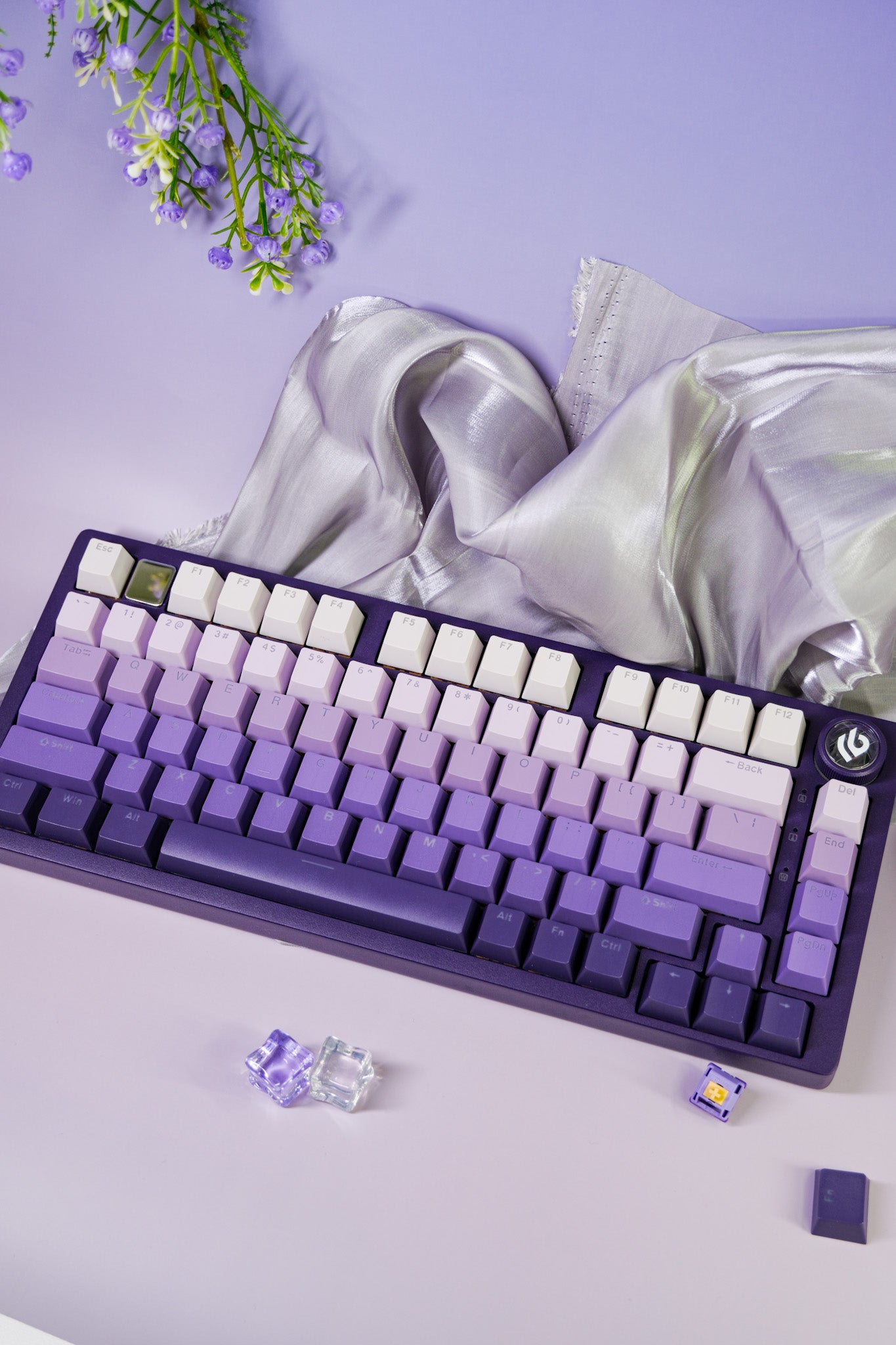Hi75C Purple Lavender Mechanical Keyboard