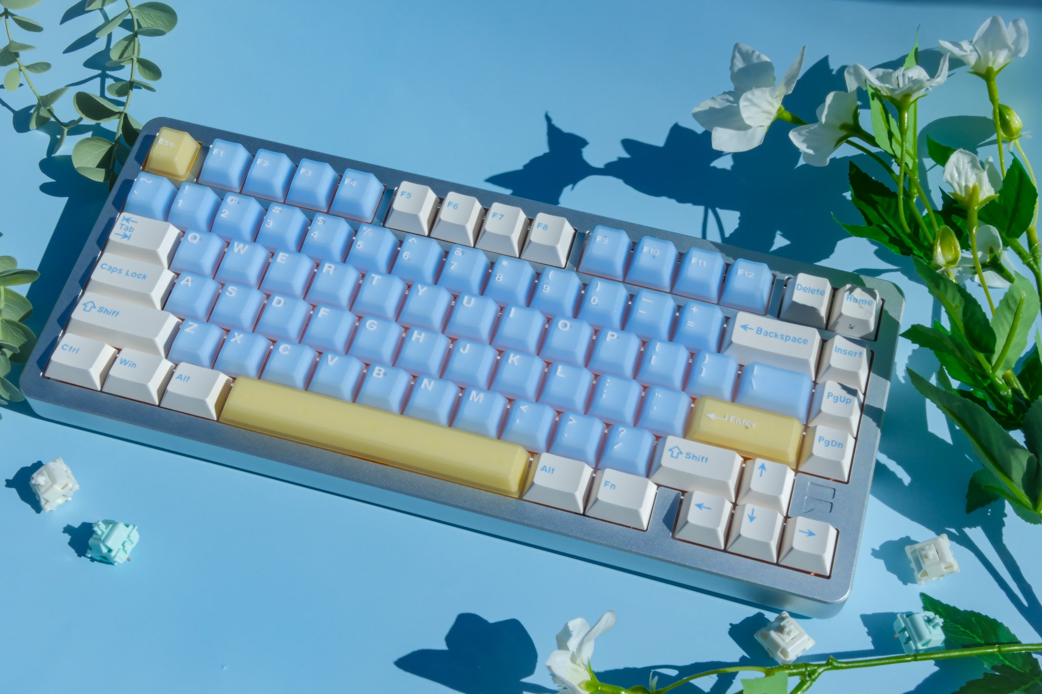 F75 Silver | Seasalt Soda Mechanical Keyboard