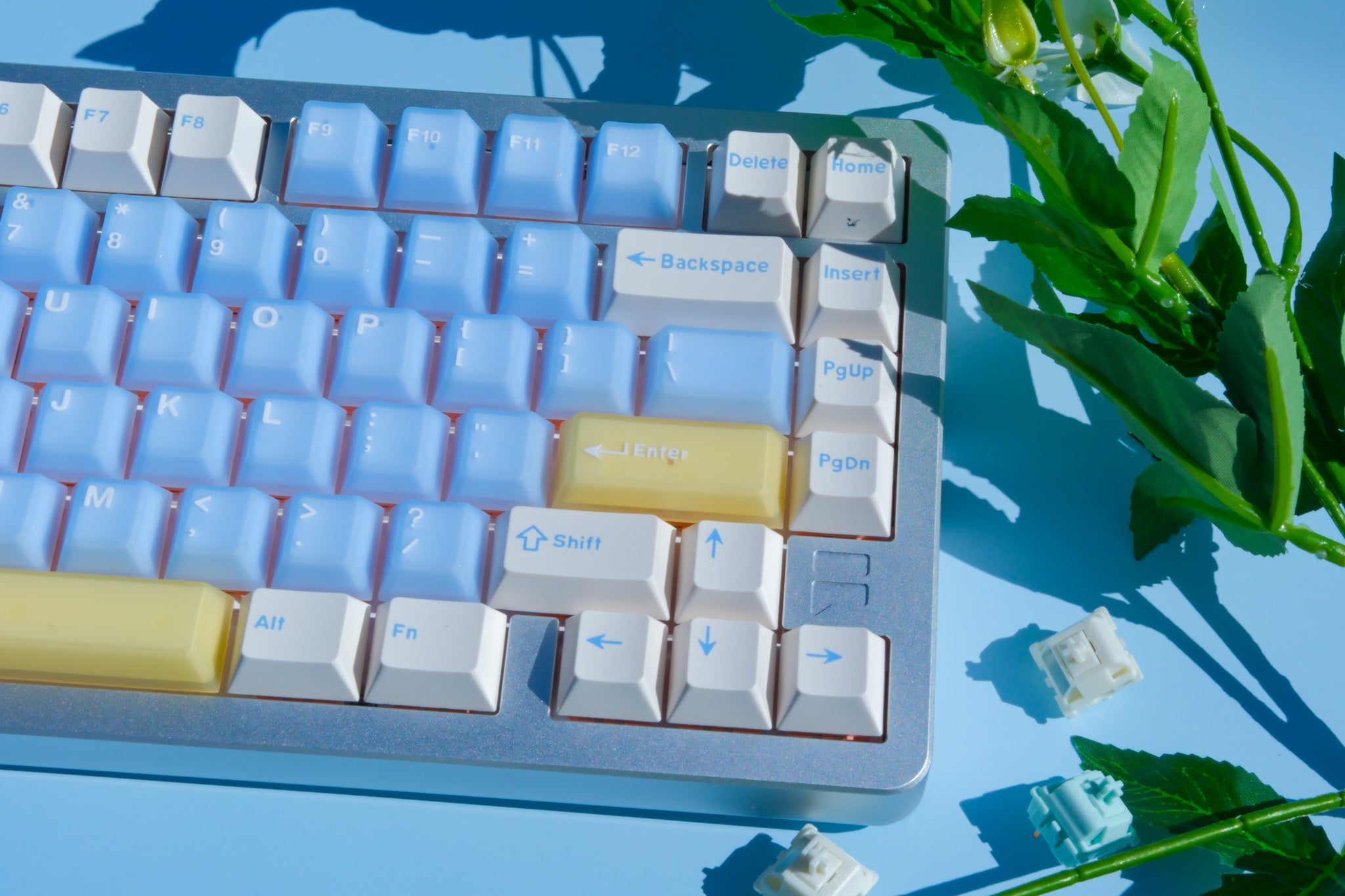 F75 Silver | Salted Soda Mechanical Keyboard