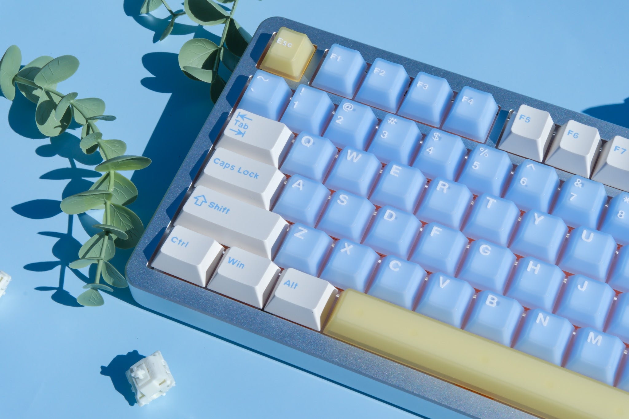 F75 Silver | Seasalt Soda Mechanical Keyboard