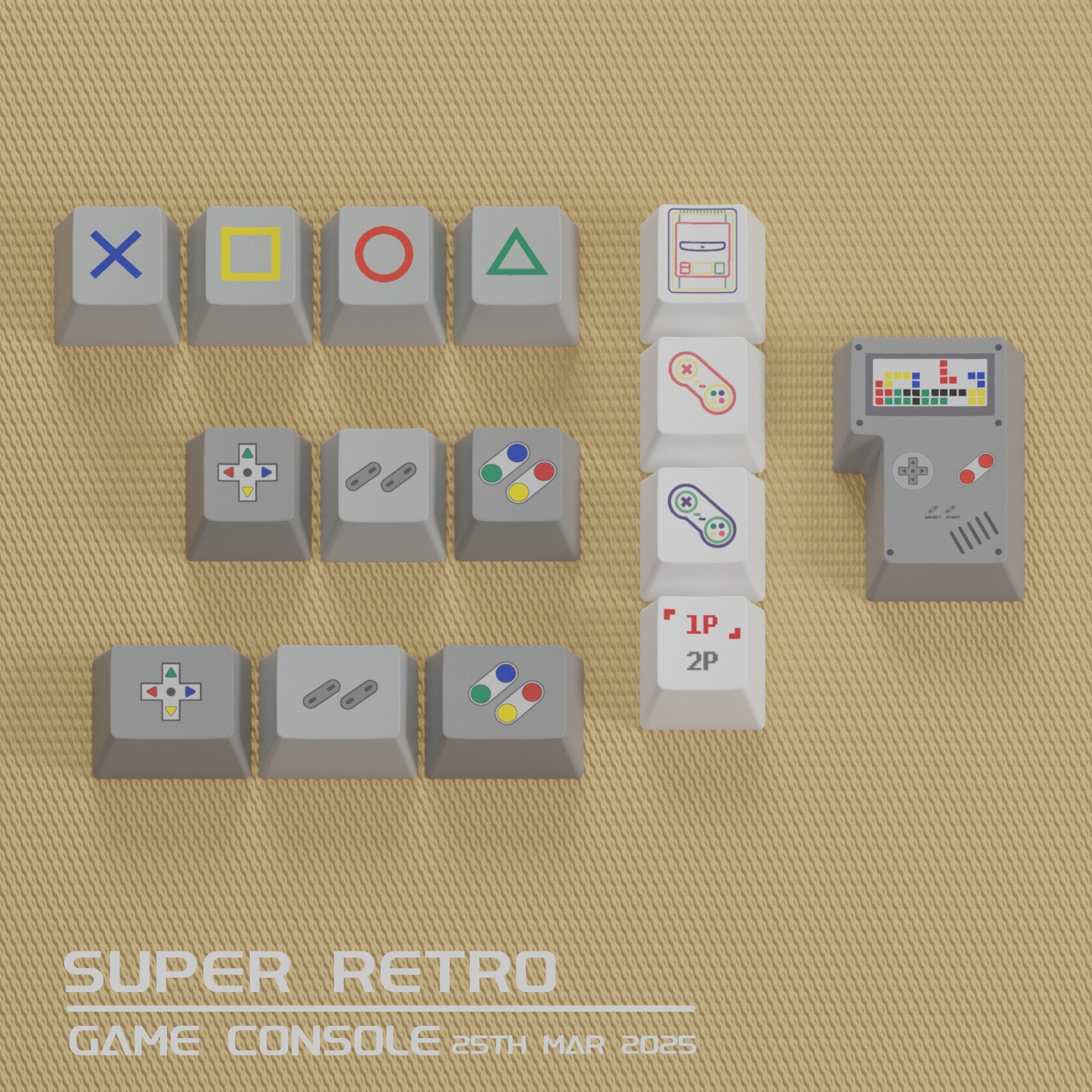 Mario World Key Cap Set