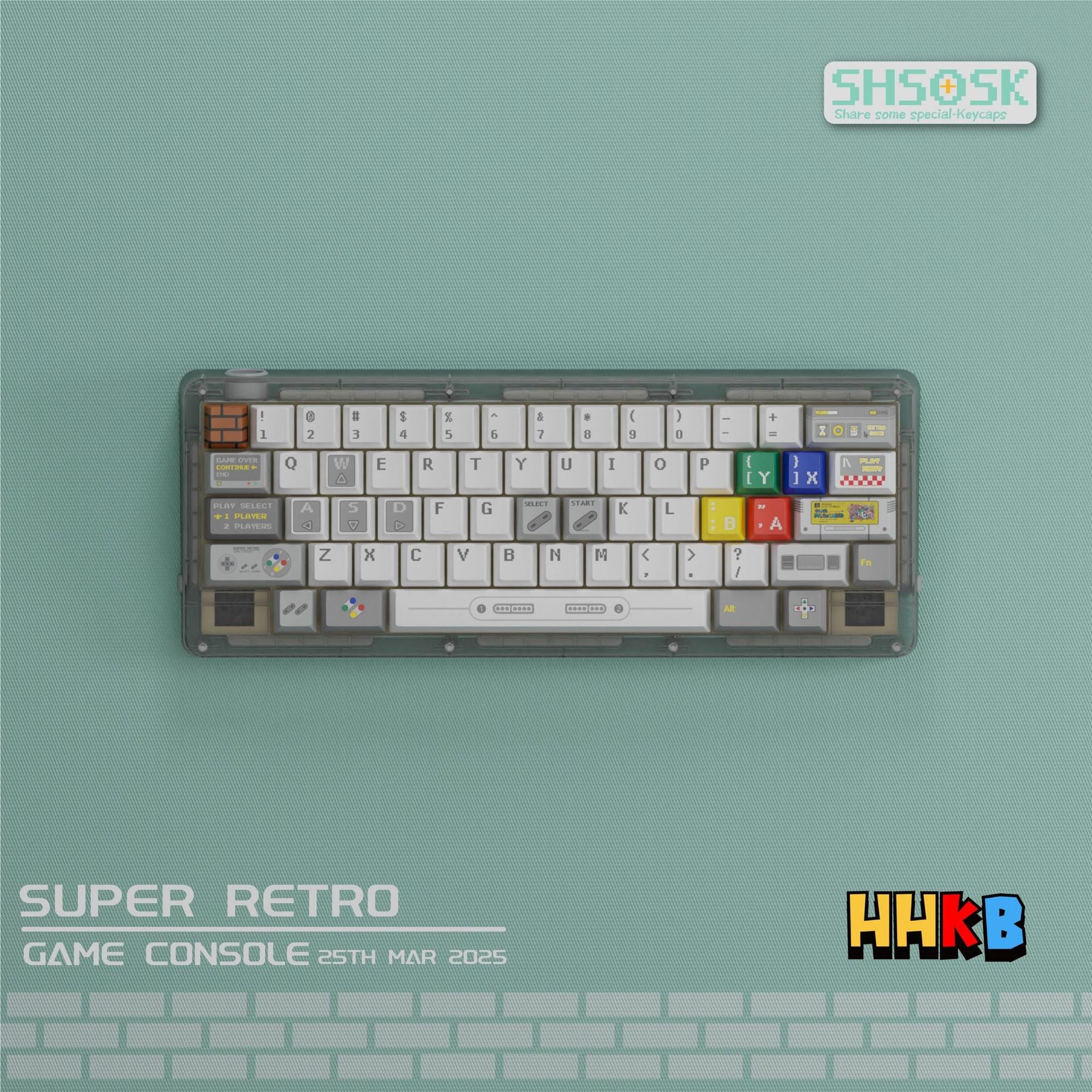 Mario World Key Cap Set