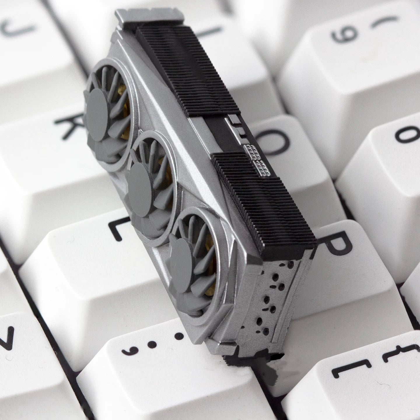 2.25U Graphics Card & Fans Artisan Key Cap - Spinning Edition