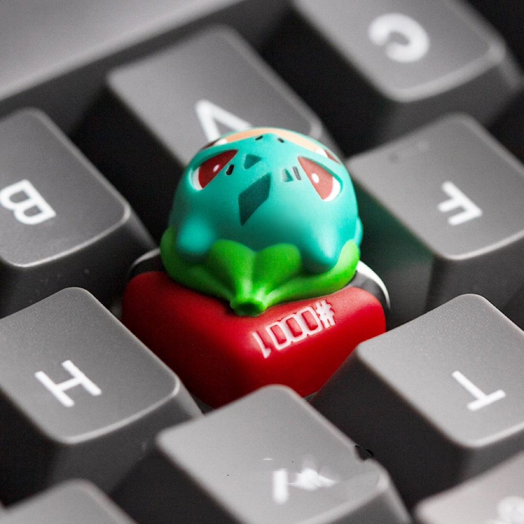 Bulbasaur Poke Ball Artisan Key Cap