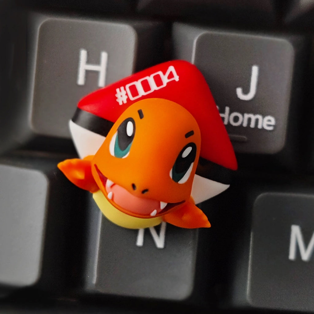 Charmander Poke Ball Artisan Key Cap
