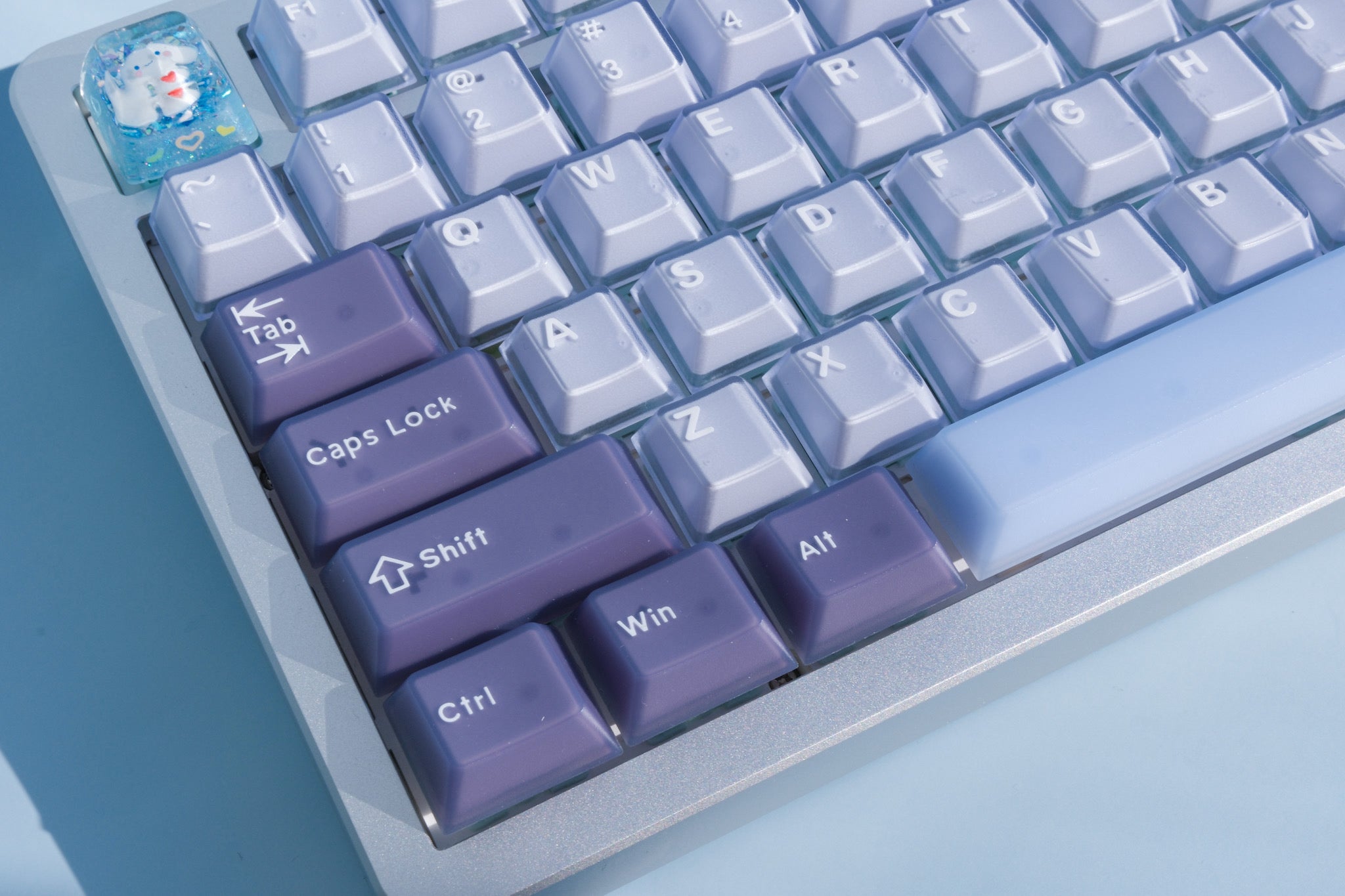 F75 Silver | Blueberry Cheesecake Mechanical Keyboard