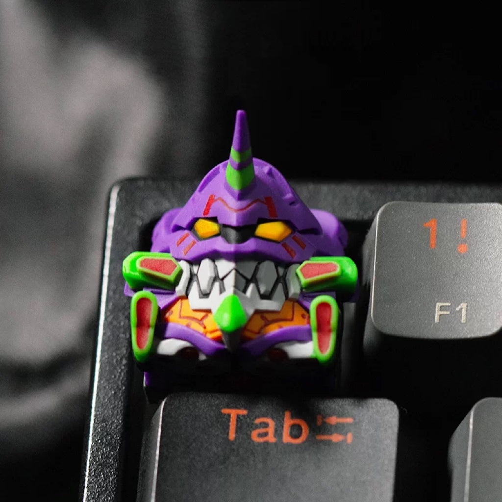 Evangelion Unit 01 Lights Through Artisan Key Cap
