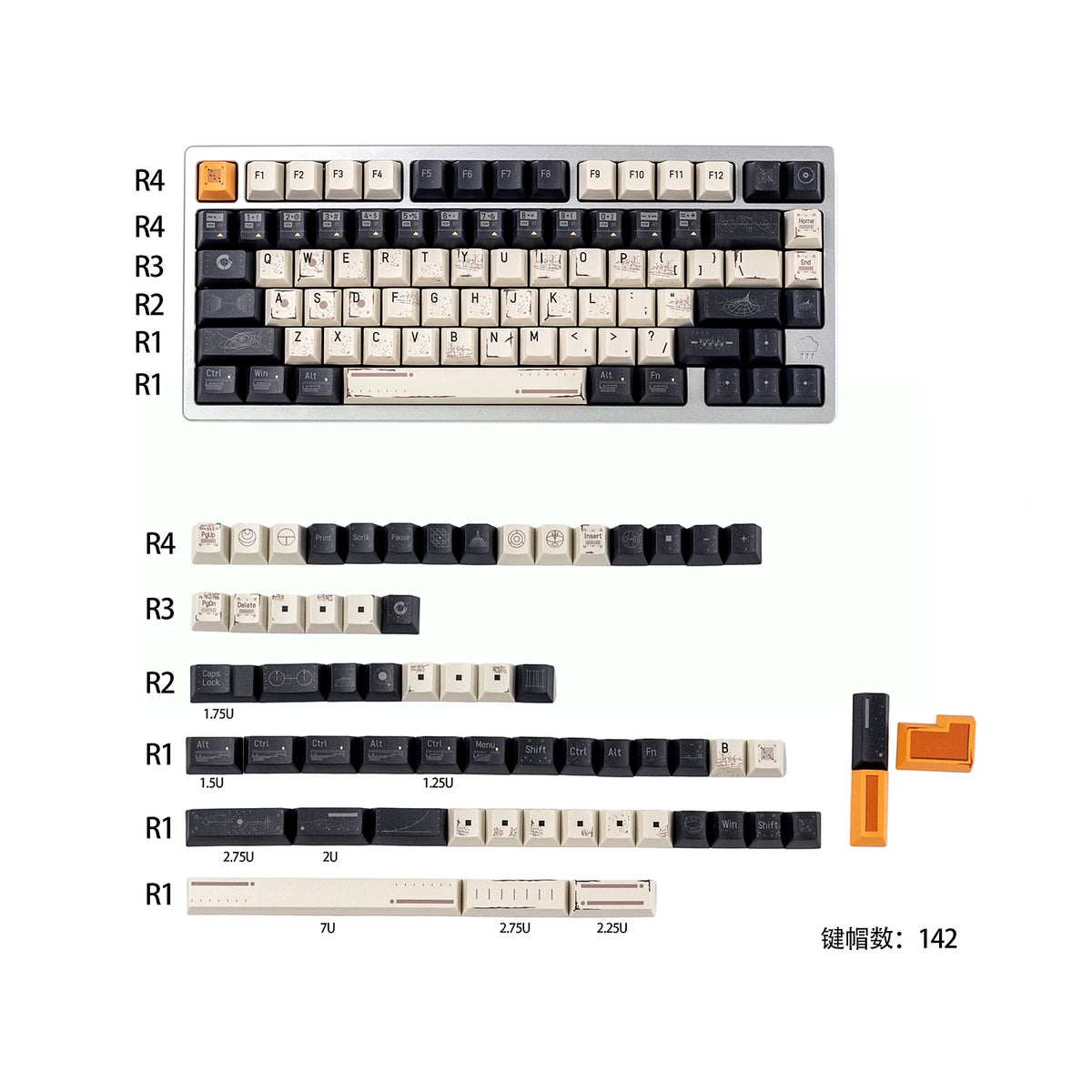 Galaxy Traveller Key Cap Set