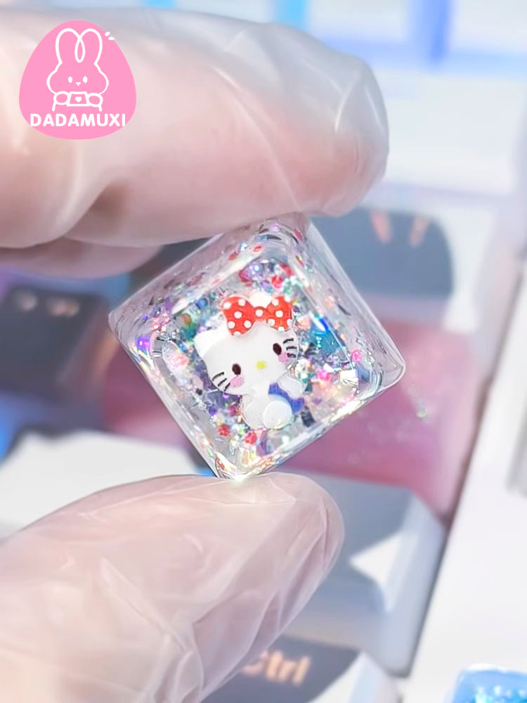Rainbow Candy Catty Artisan Key Cap