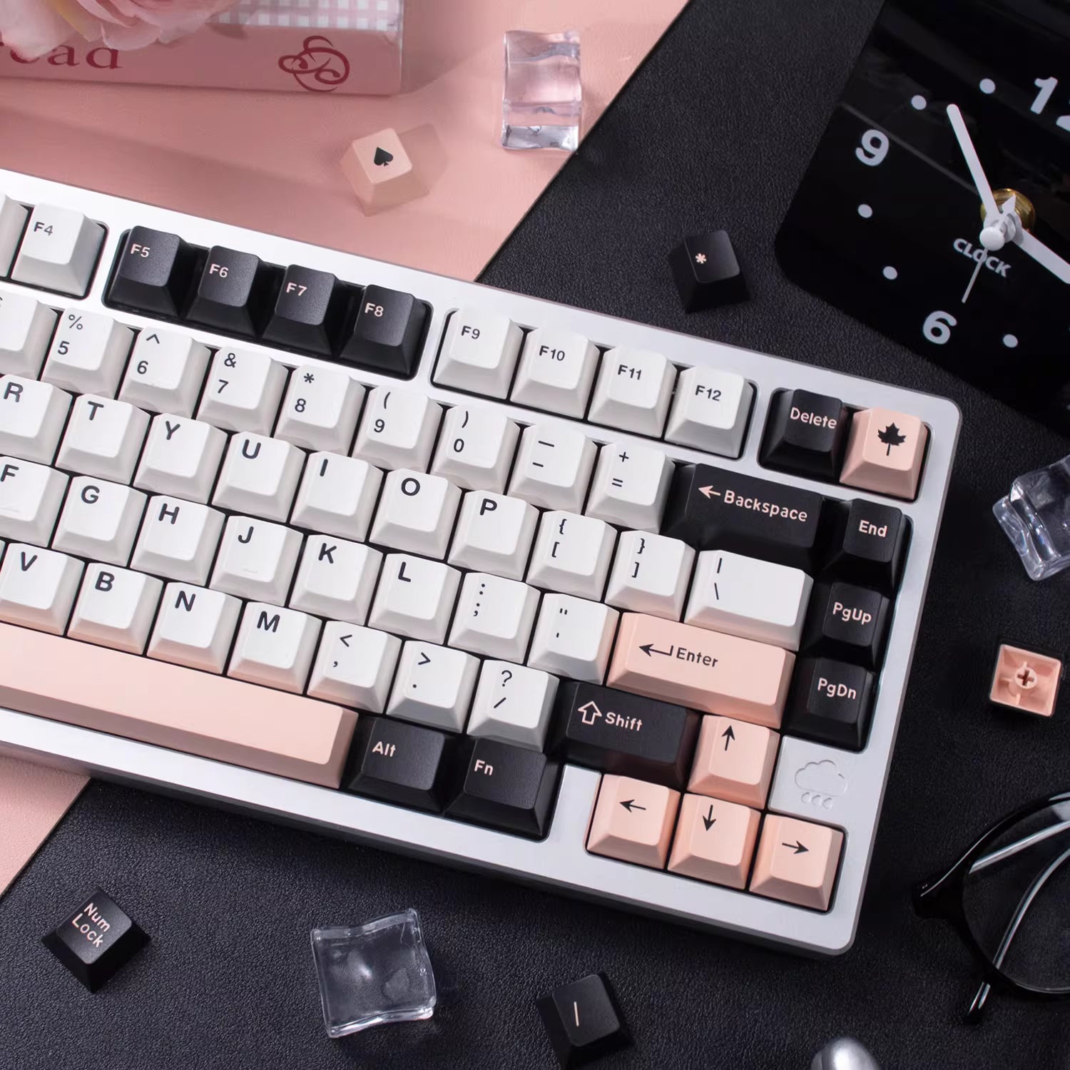 Berry Milk Tea Key Cap Set