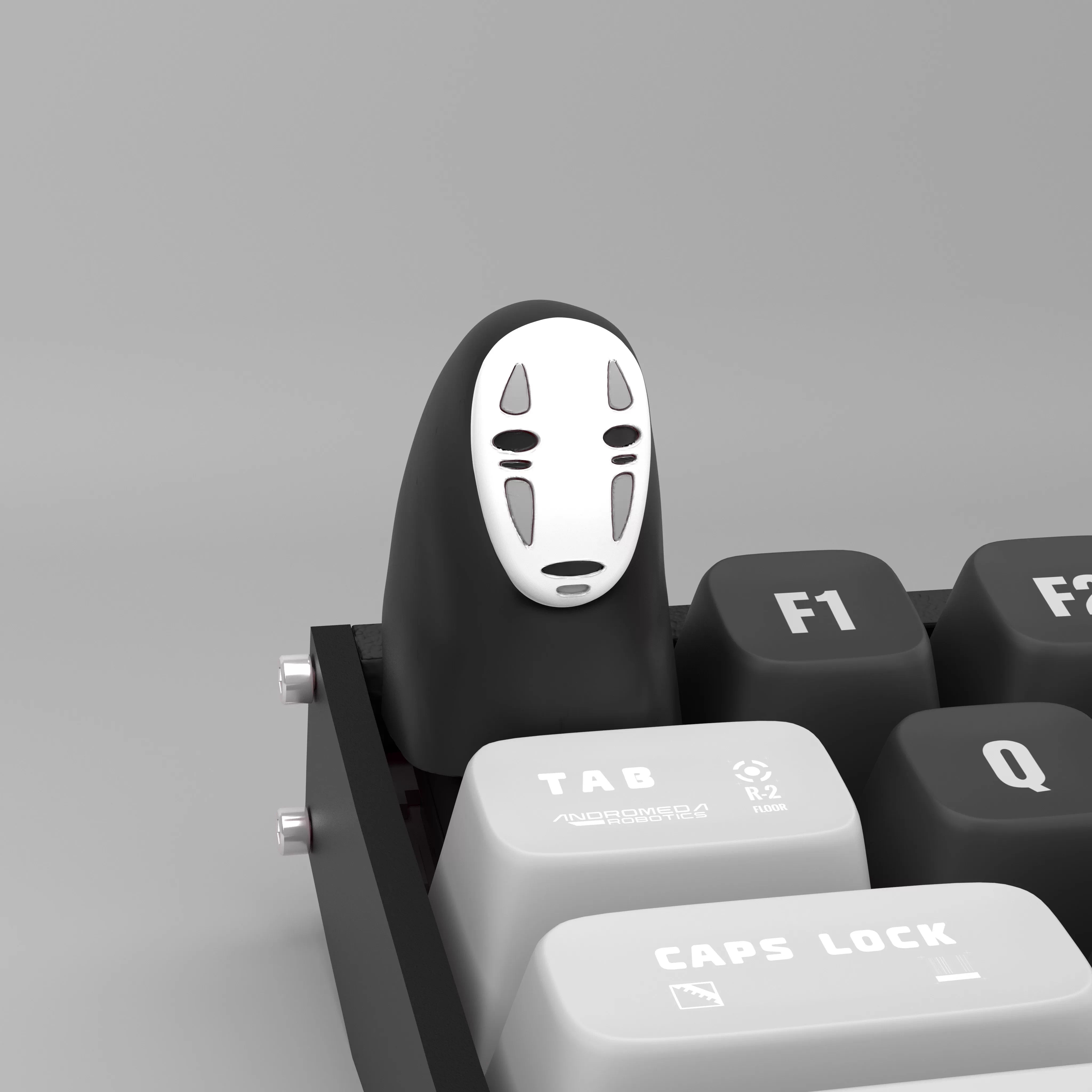 Black No Face Artisan Key Cap