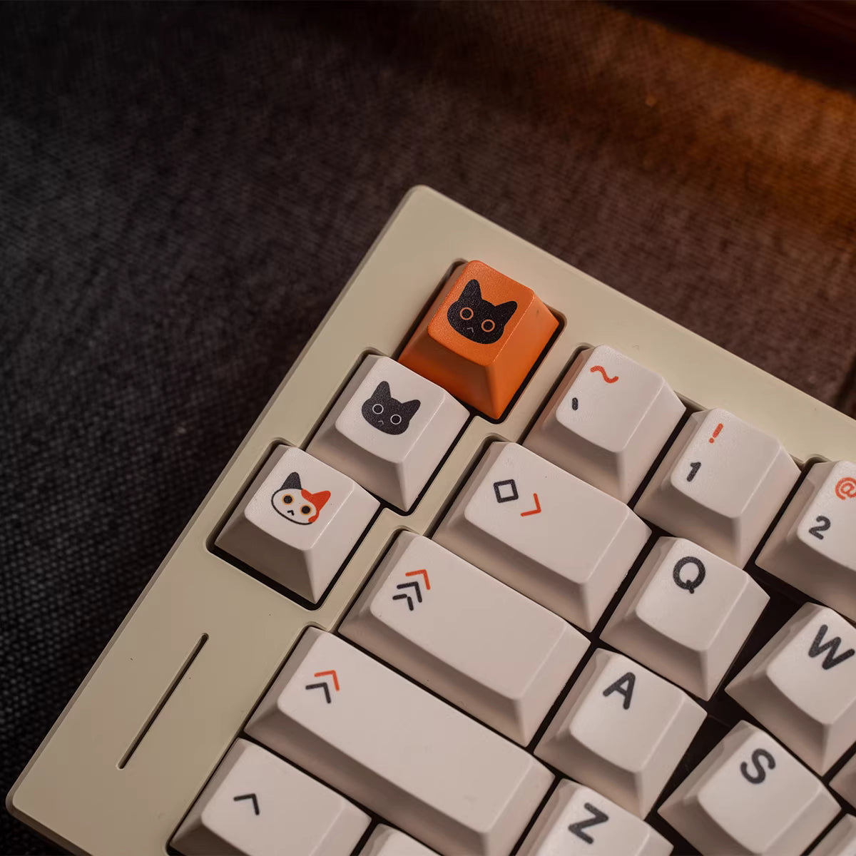 Orange Cat Key Cap Set