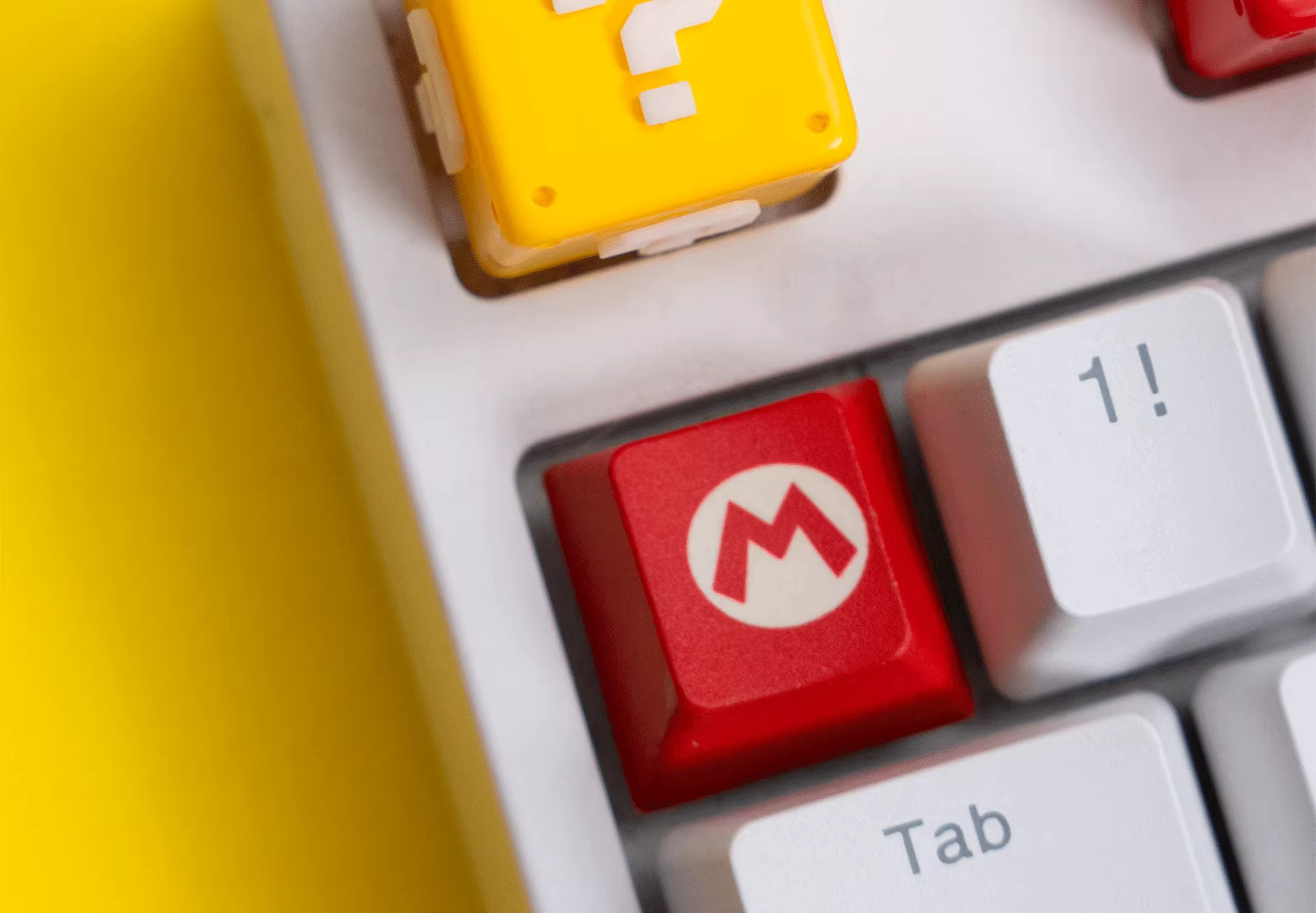 Mario Question Block Artisan Key Cap