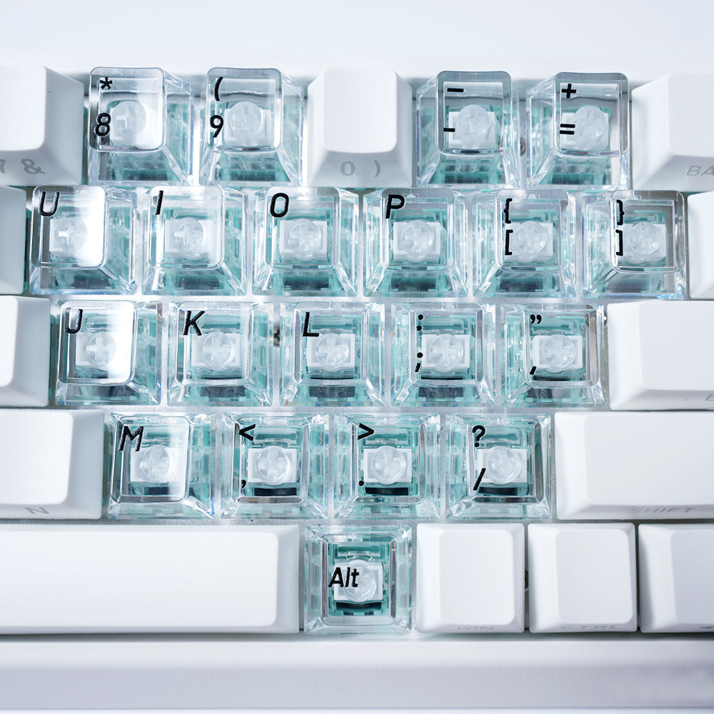 Icy Heart Key Cap Set - 21 keys