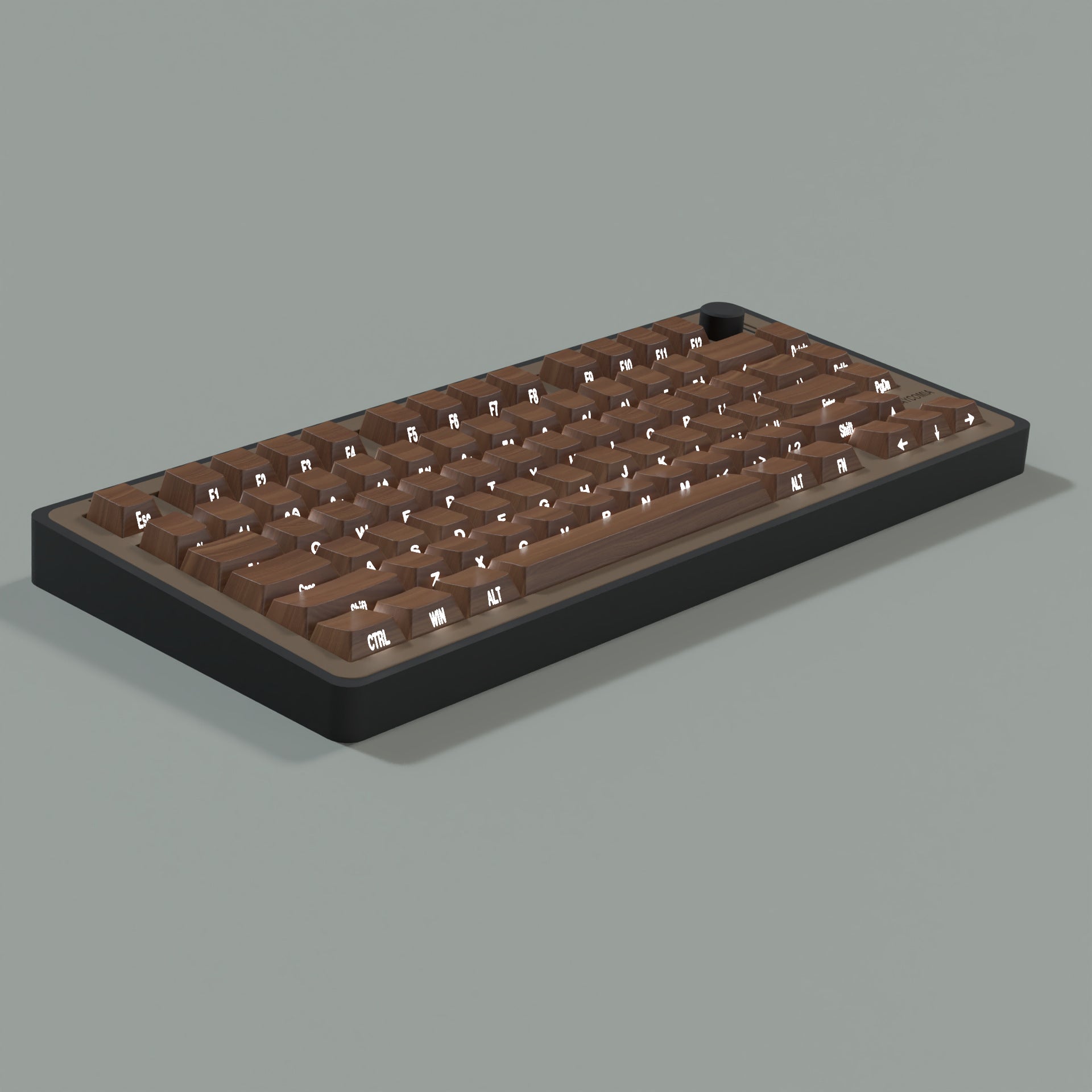 Wooden Brown Key Cap Set