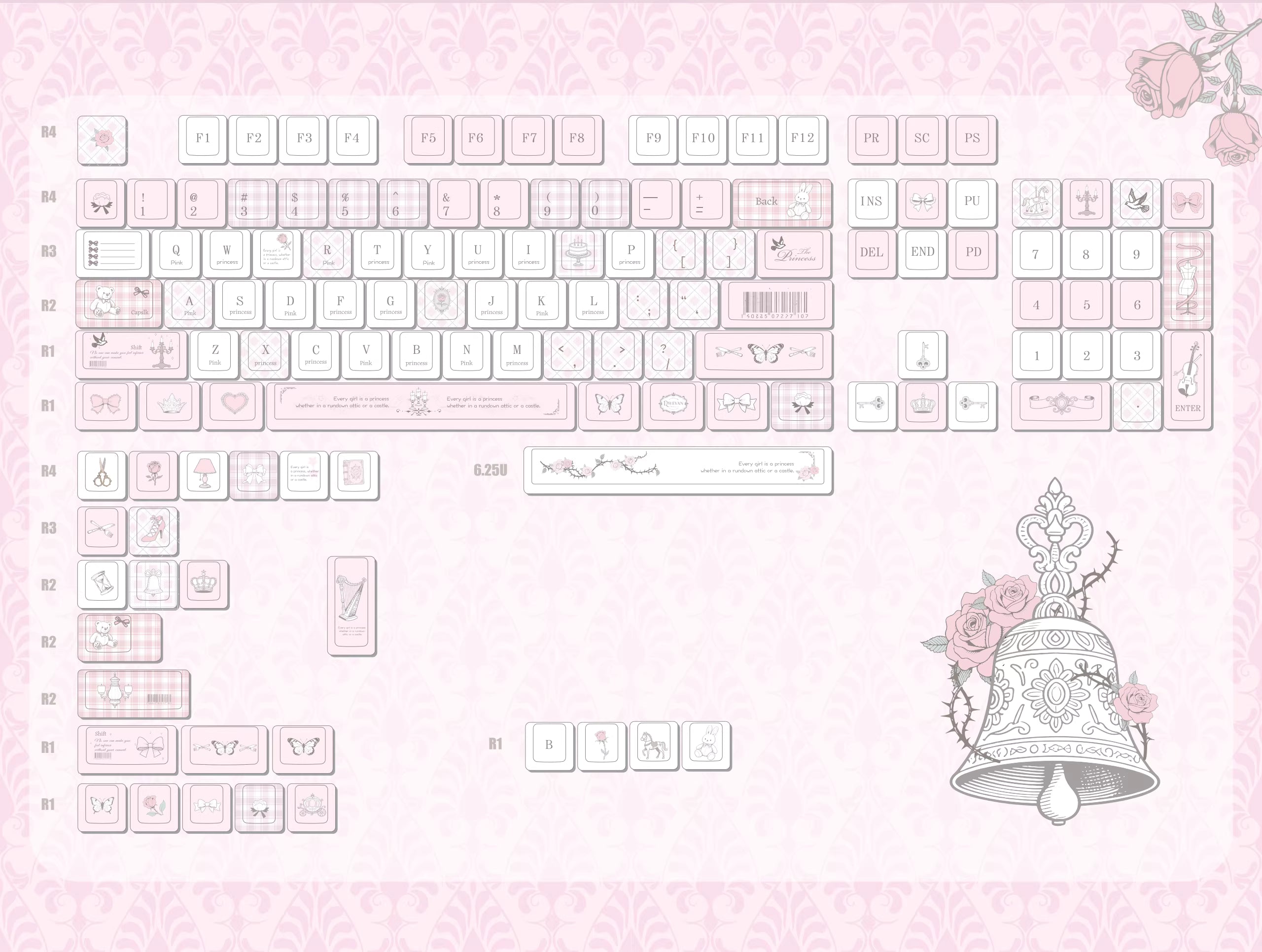 Love Bell Key Cap Set