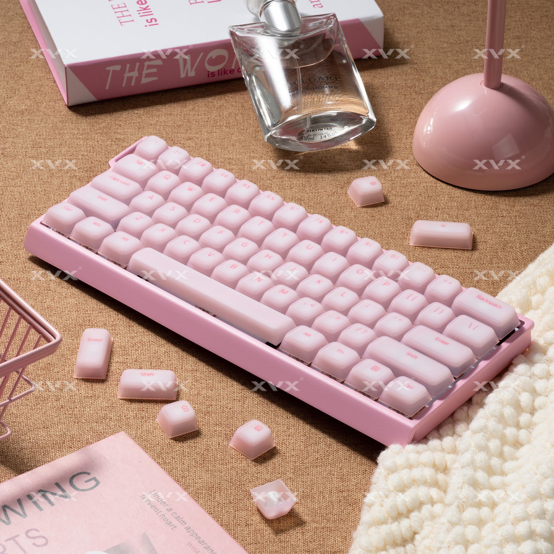 Soft Strawberry Pudding Key Cap Sets