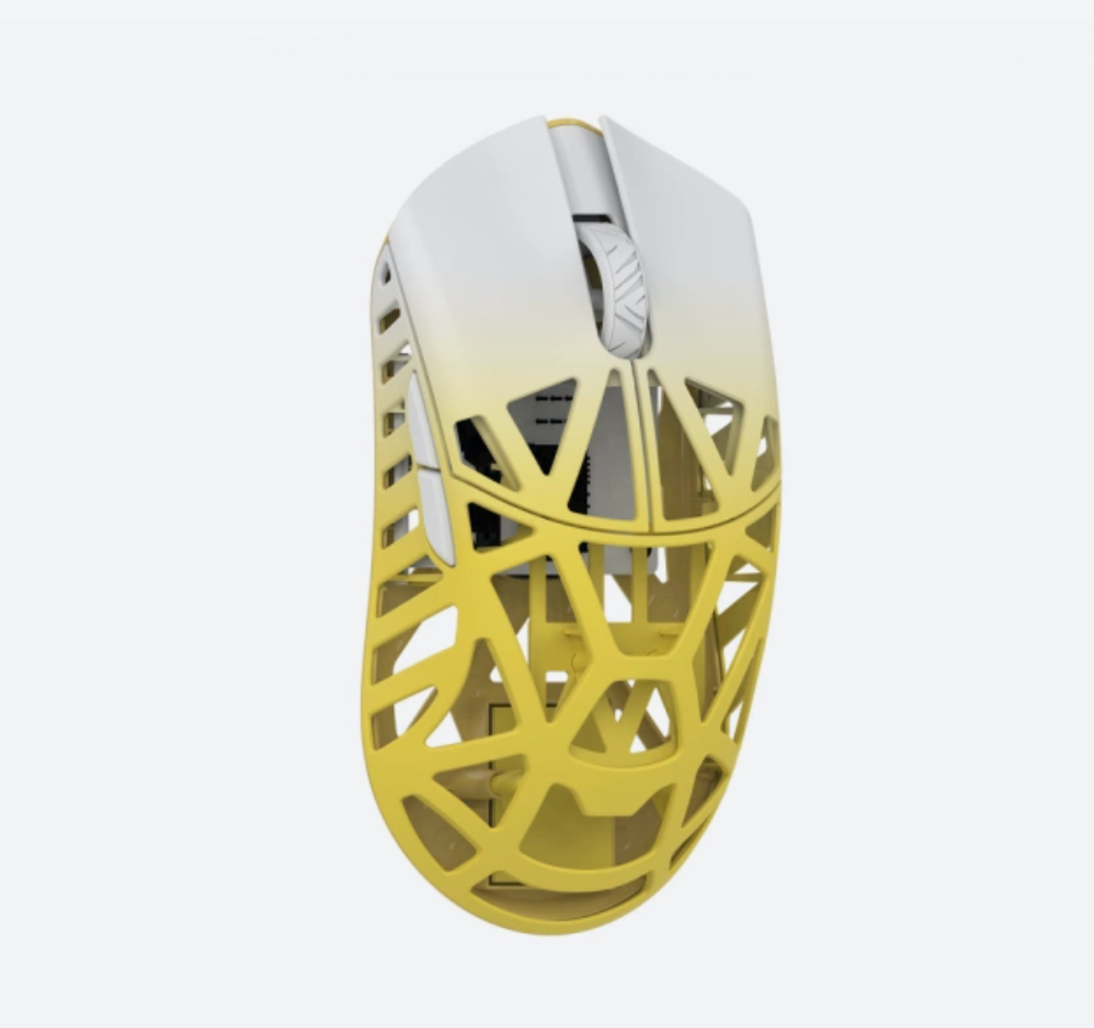 WL Mouse White & Yellow | Beast X Mini Magnesium Gaming Mouse