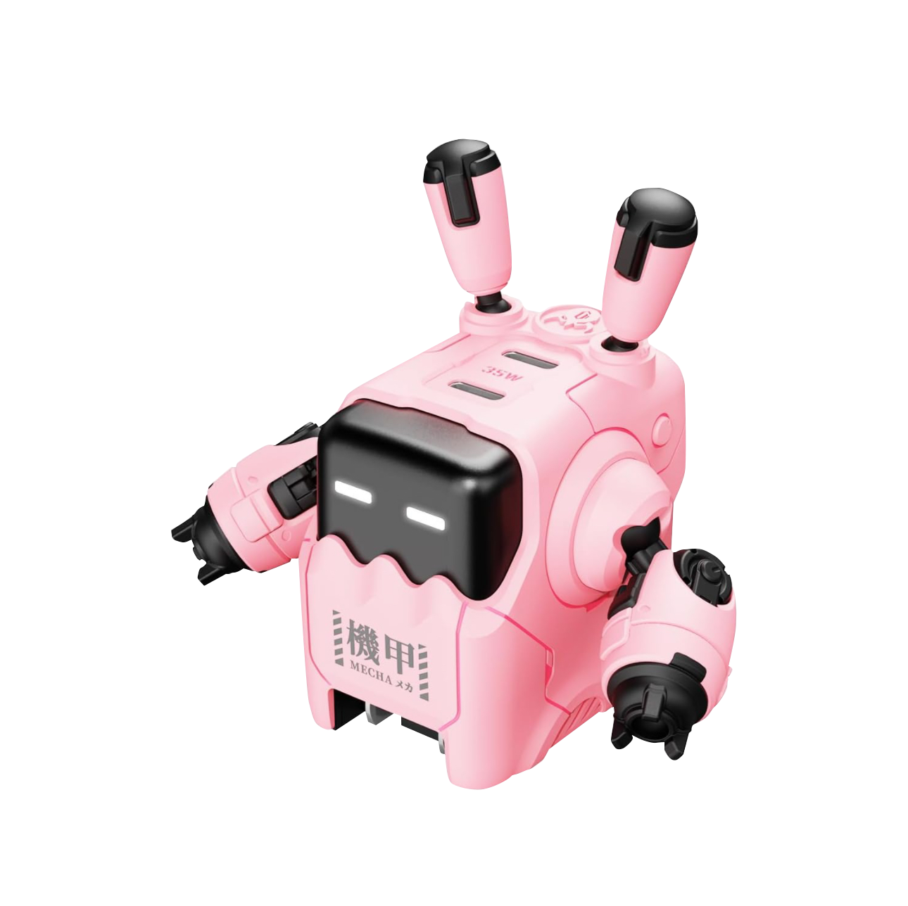 GravaStar 35W USB C Robot Charger - Pink