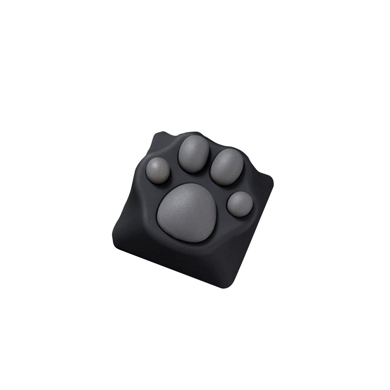 Black & Grey Cat Paw Artisan Key Caps