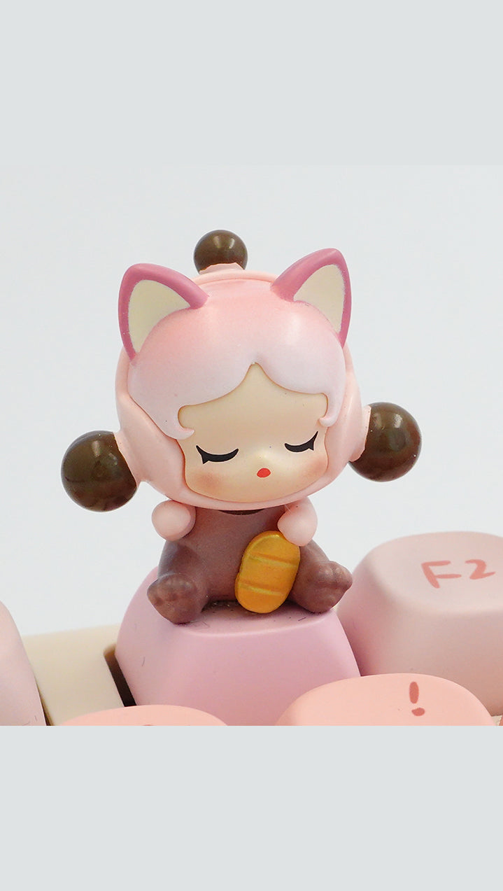 Popbean Lucky Series Artisan Key Caps - Pink