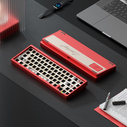 Weikav Lucky65 Red Mechanical Keyboard Barebone