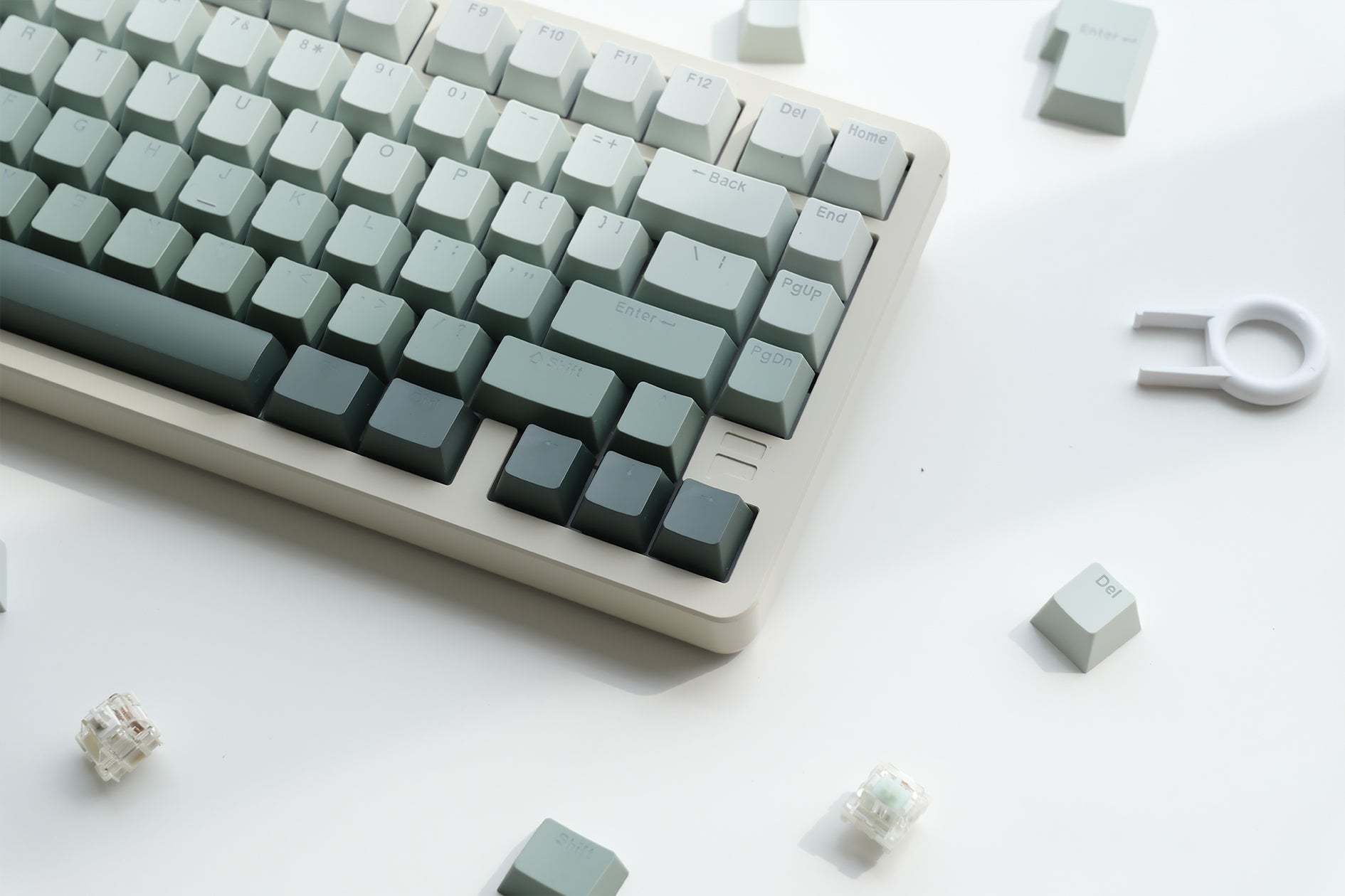 F75 Creamy White | Vine Mechanical Keyboard