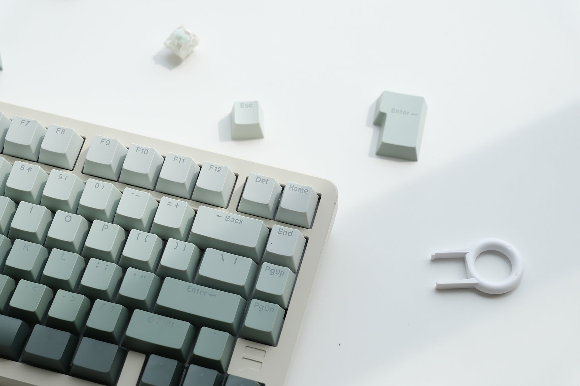 F75 Creamy White | Vine Mechanical Keyboard