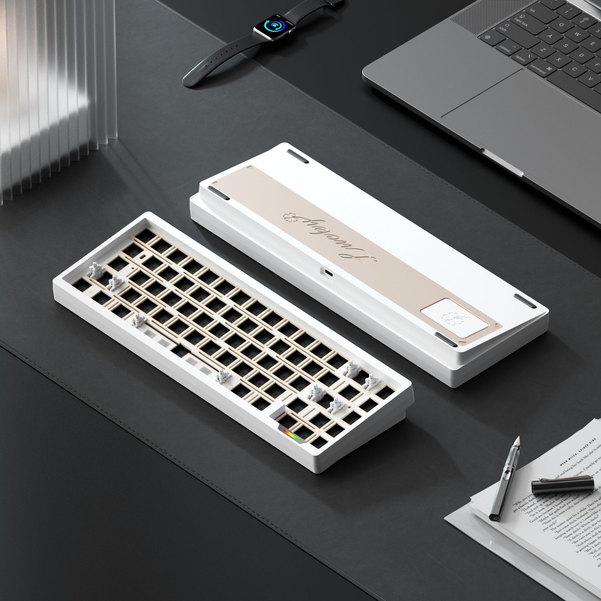 Weikav Lucky65 White Mechanical Keyboard Barebone