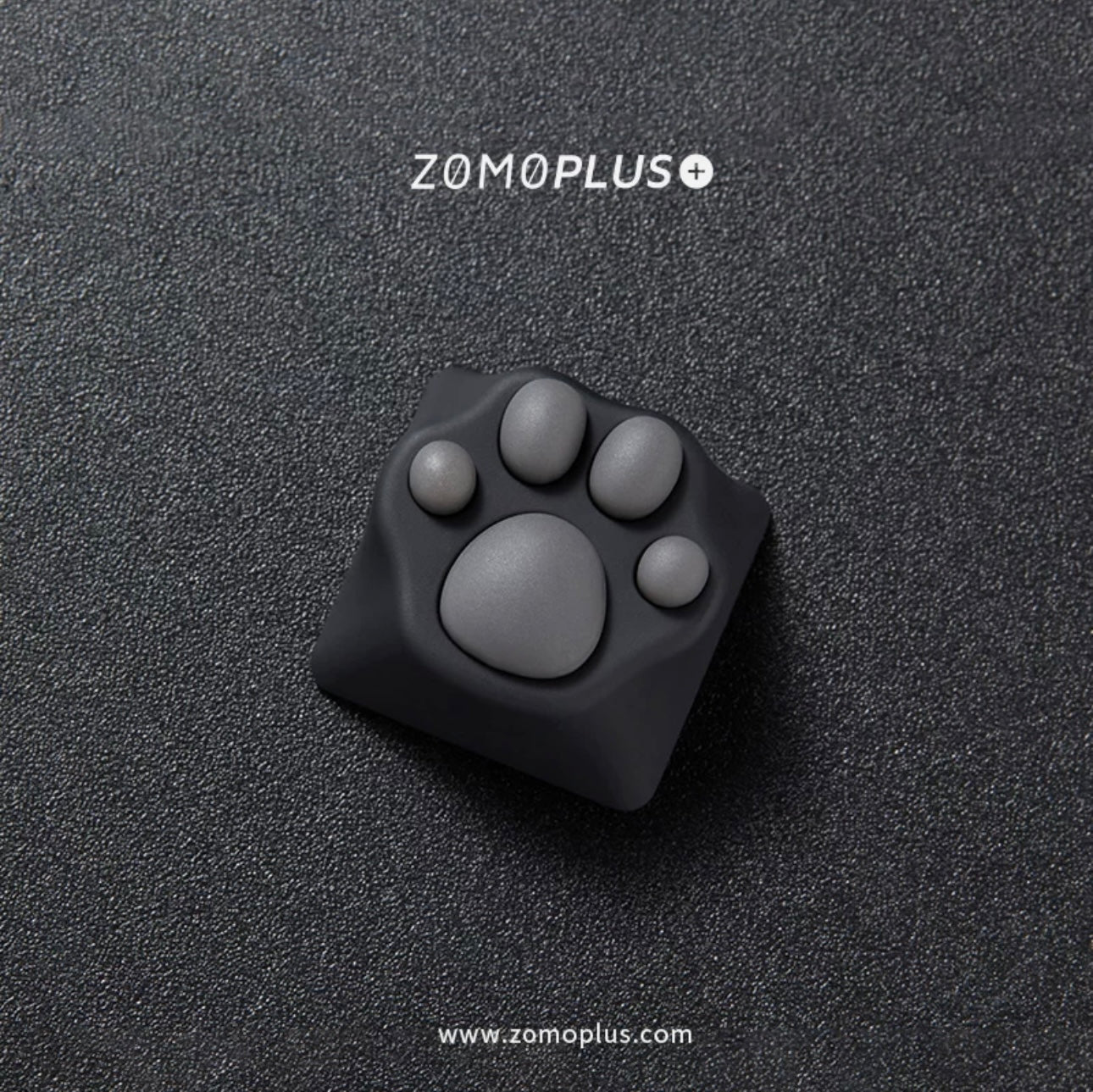 Black & Grey Cat Paw Artisan Key Caps