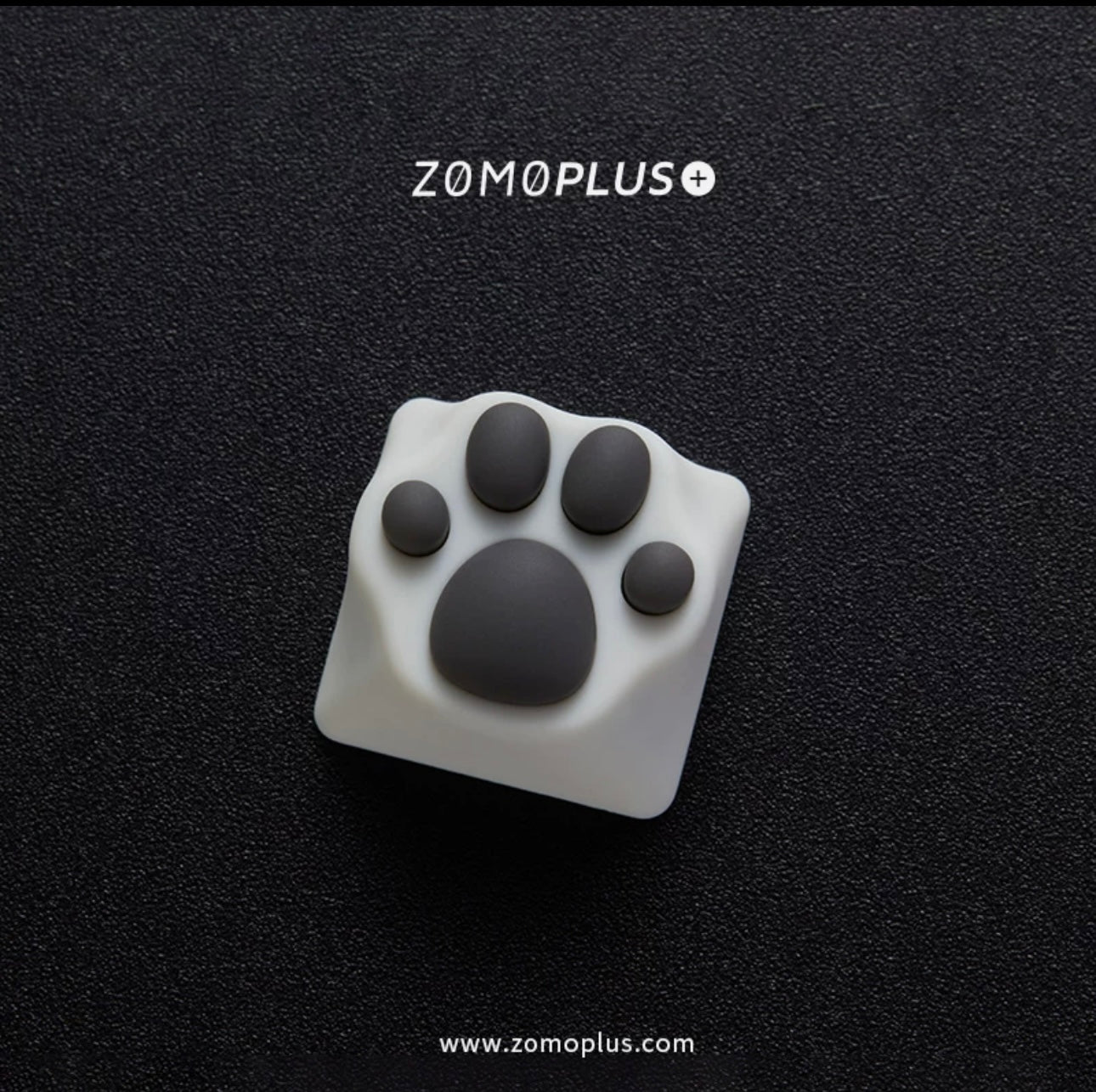 White & Grey Cat Paw Artisan Key Caps