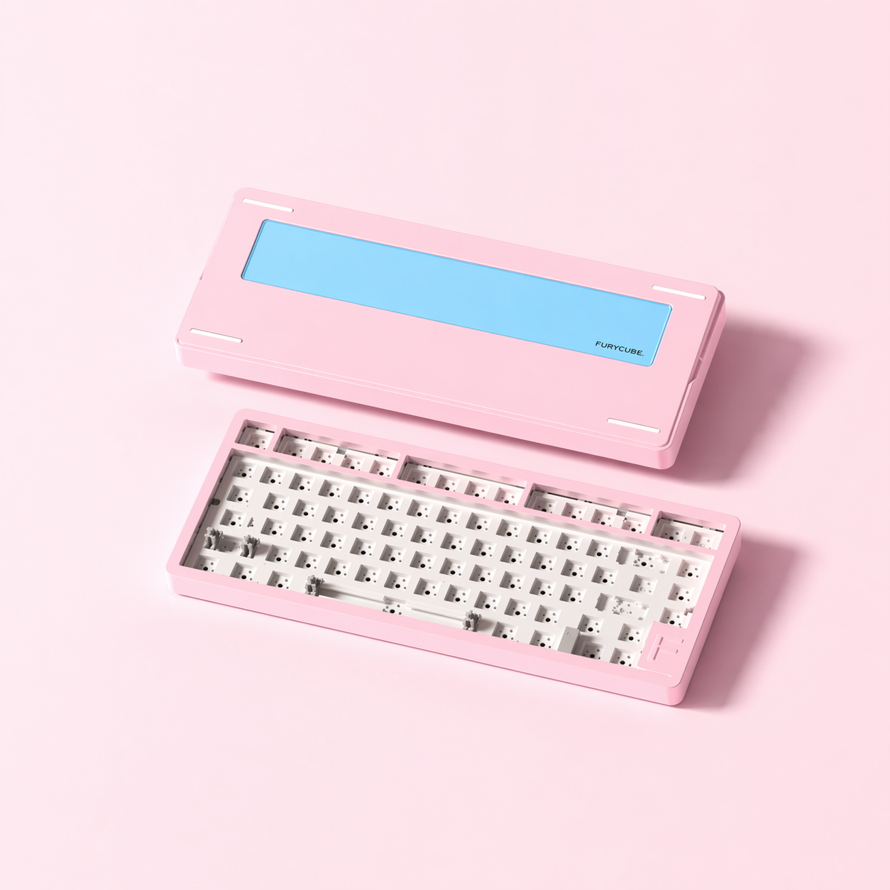 F75 Sakura Pink | Aluminium Keyboard Barebone