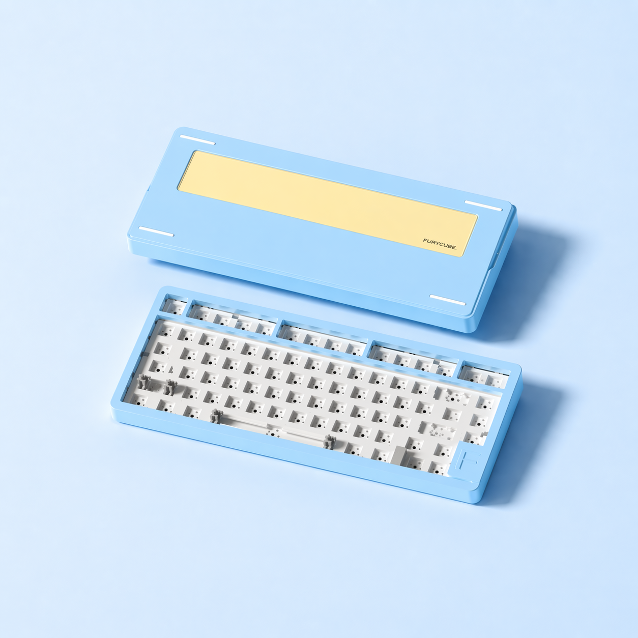 F75 Blue | Aluminium Keyboard Barebone
