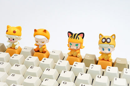 Popbean Lucky Series Artisan Key Caps - Orange