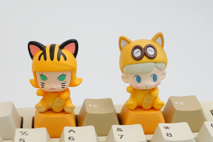 Popbean Lucky Series Artisan Key Caps - Orange