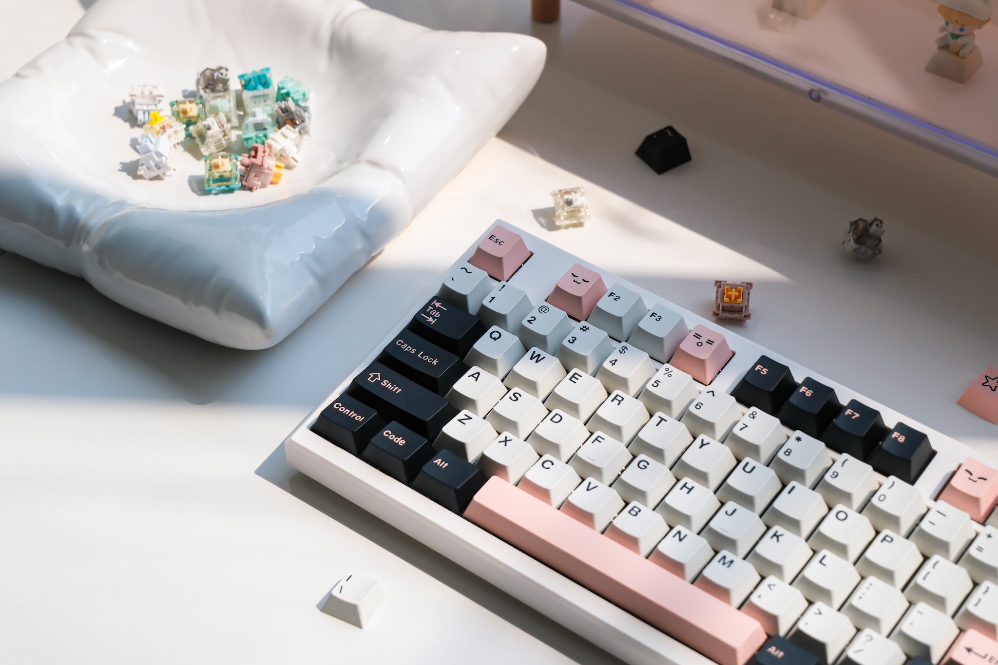 Berry Milk Tea Key Cap Set