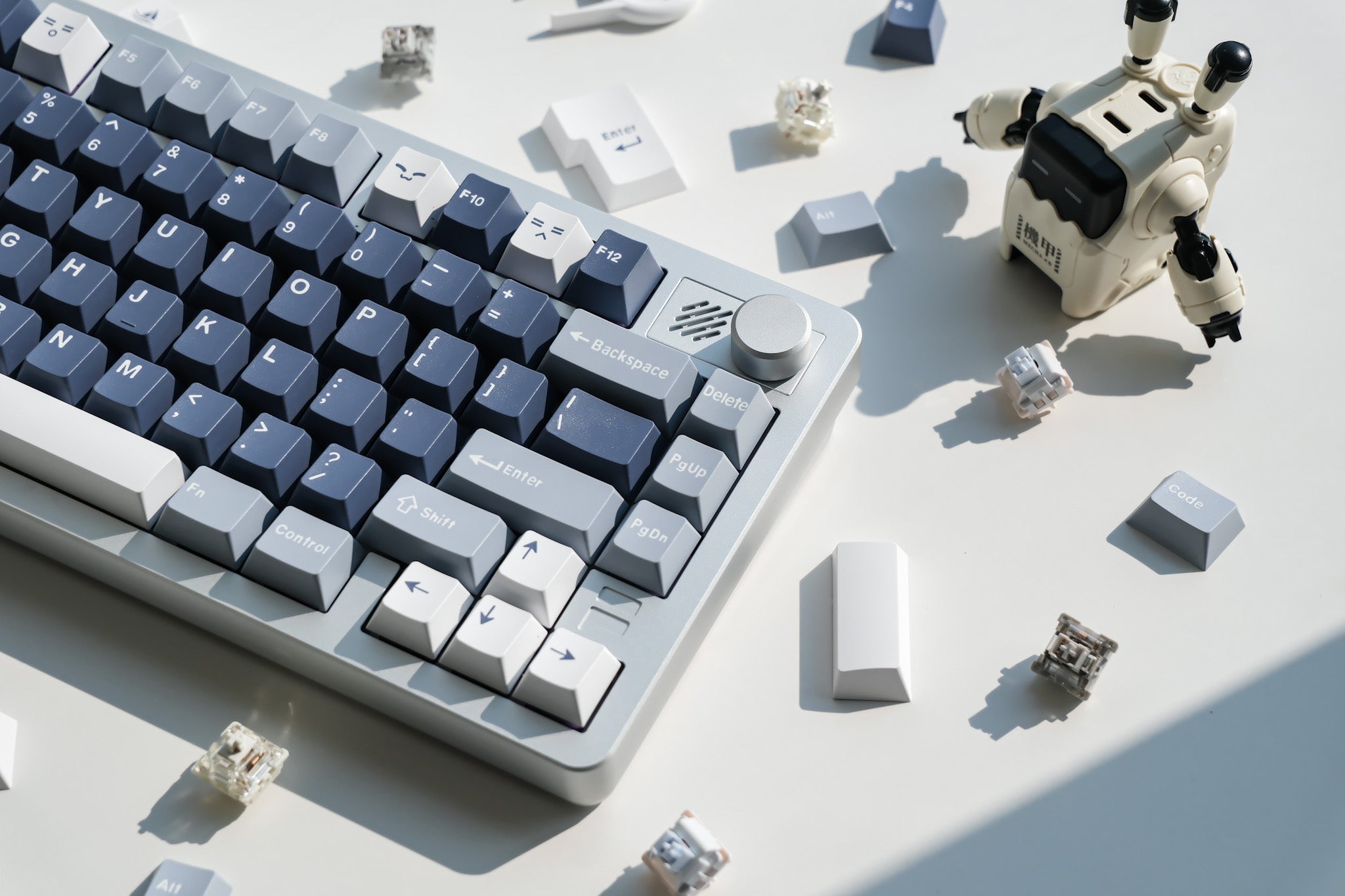 F75 Silver | Ocean Bubble Mechanical Keyboard