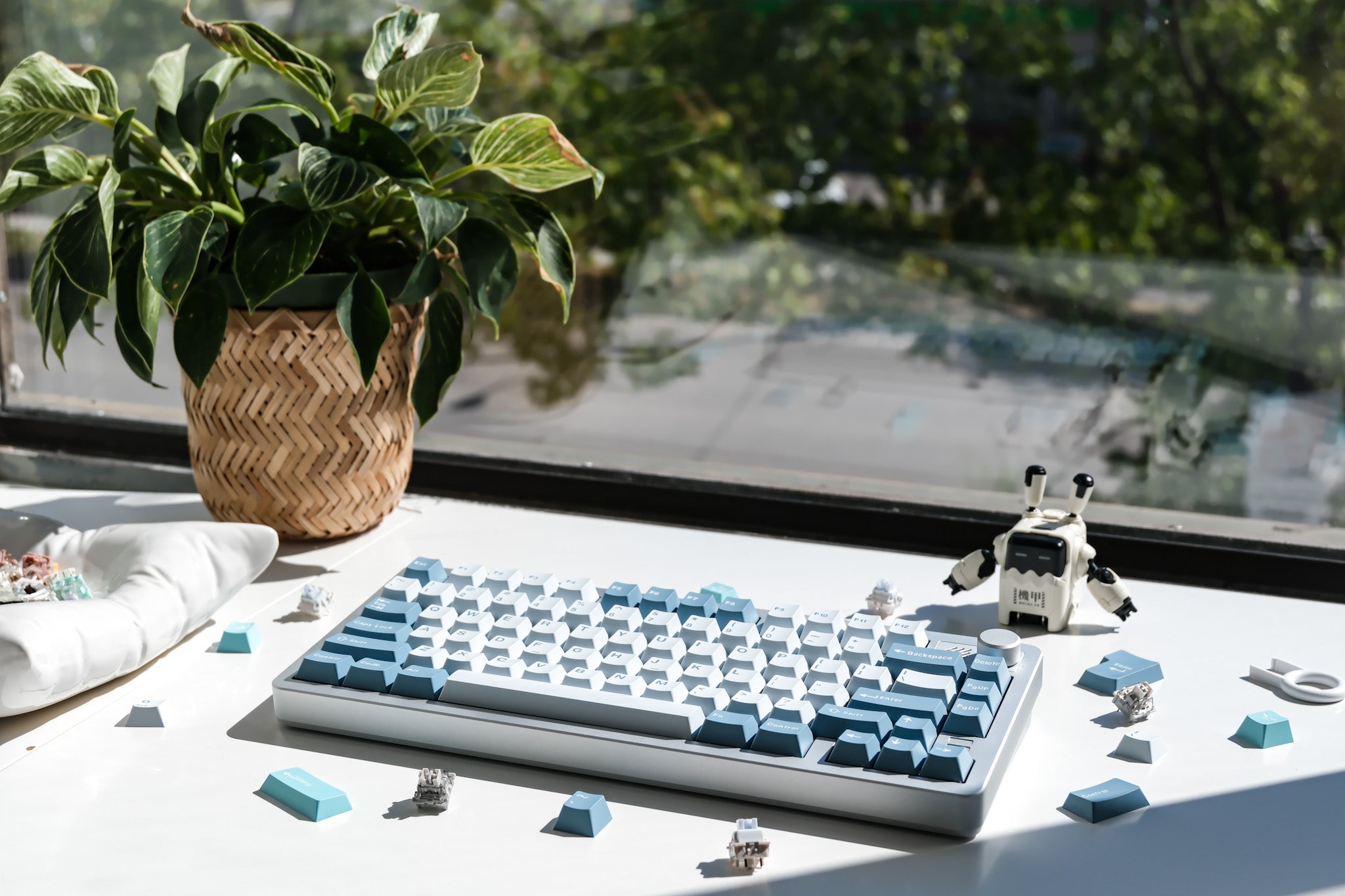 F75 Silver | Seasalt Saké Mechanical Keyboard