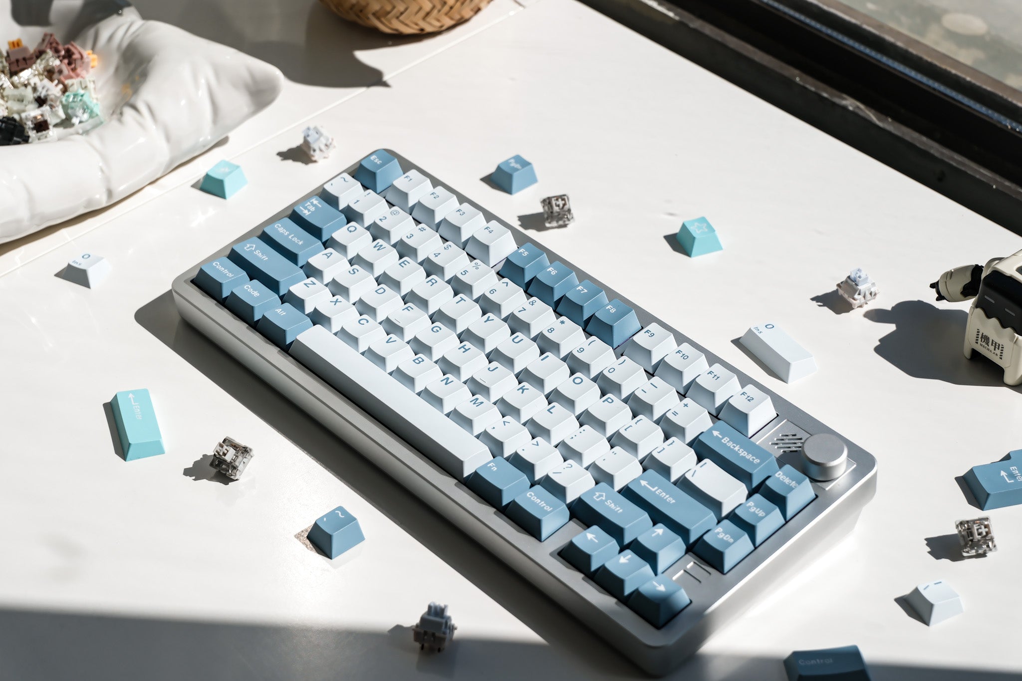 F75 Silver | Seasalt Saké Mechanical Keyboard