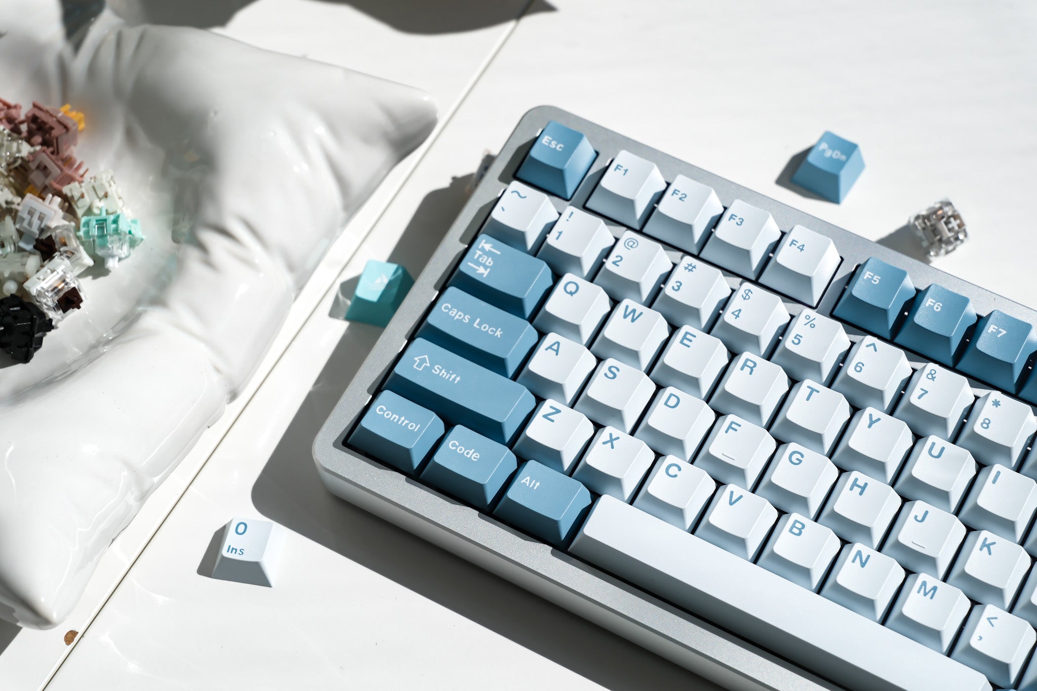 F75 Silver | Seasalt Saké Mechanical Keyboard