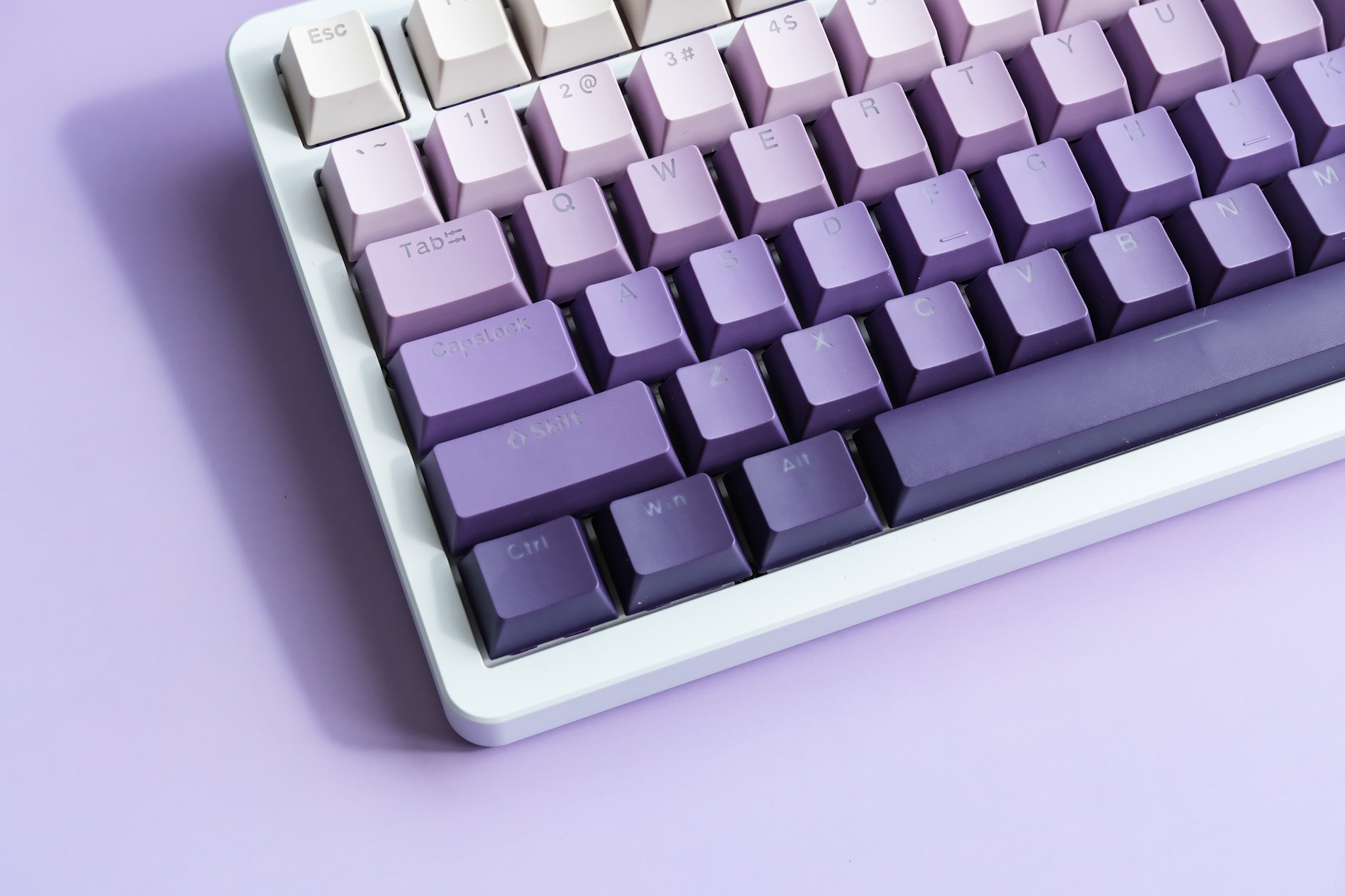 F75 White | Lavender Mechanical Keyboard