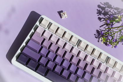 F75 White | Lavender Mechanical Keyboard