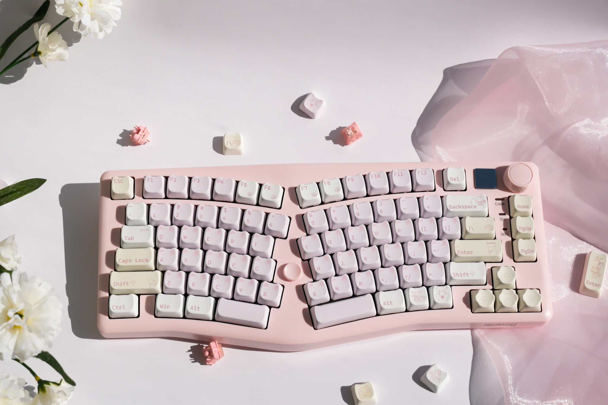Alice75 Pink Grace Catty | Mechanical Keyboard | Pre-order Opens Now!